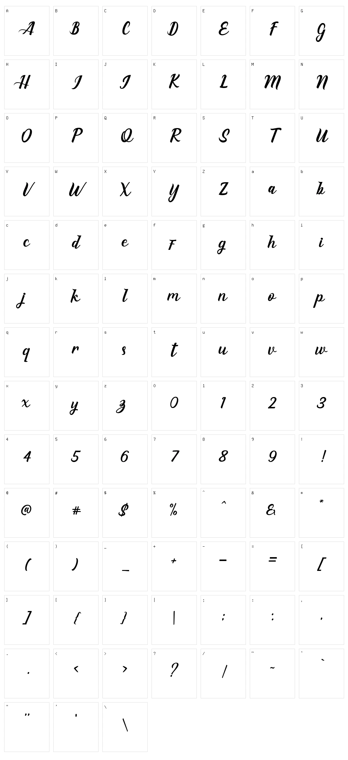 Eaglese Pro Character Set
