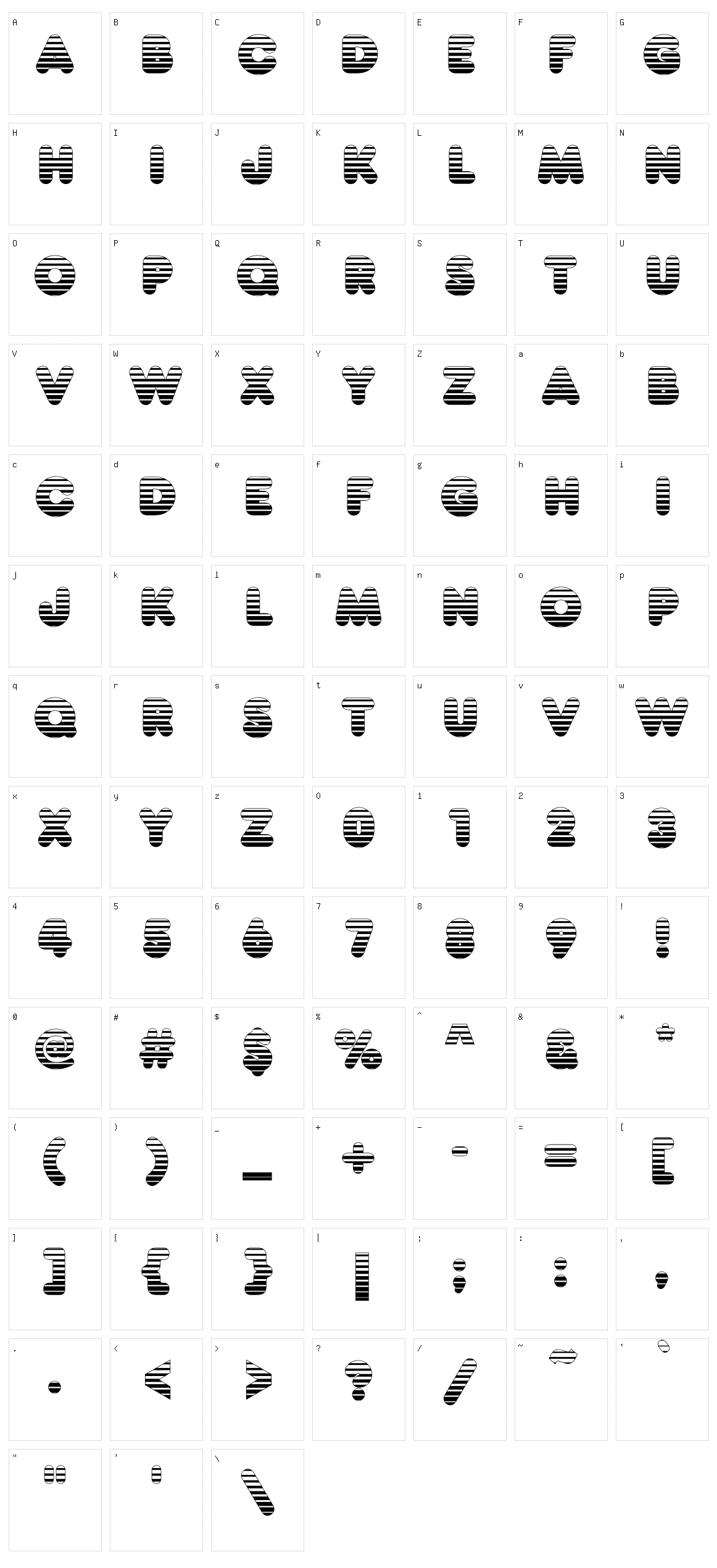 Frankfurter Venetian Character Set