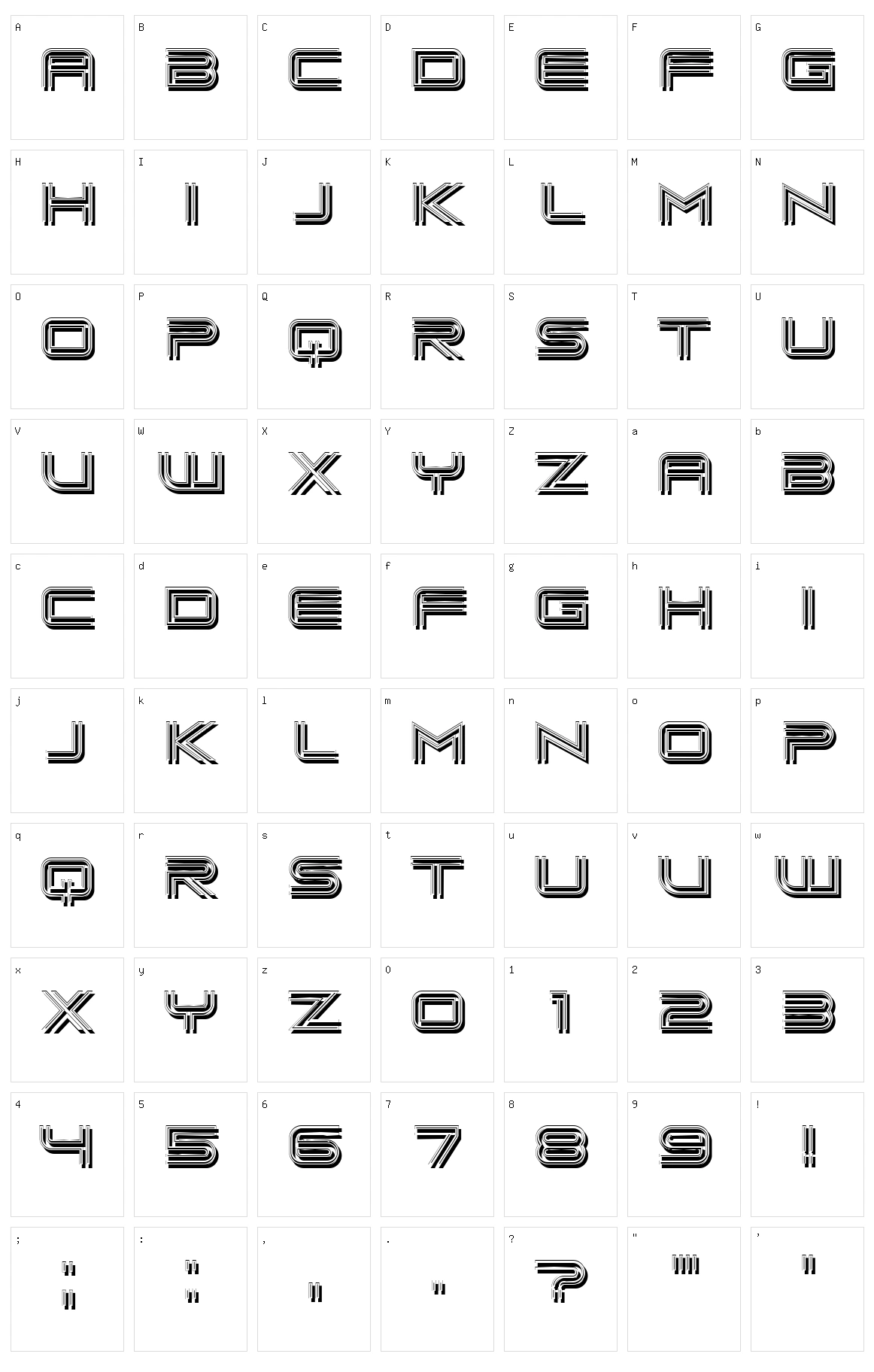 Frappe Character Set