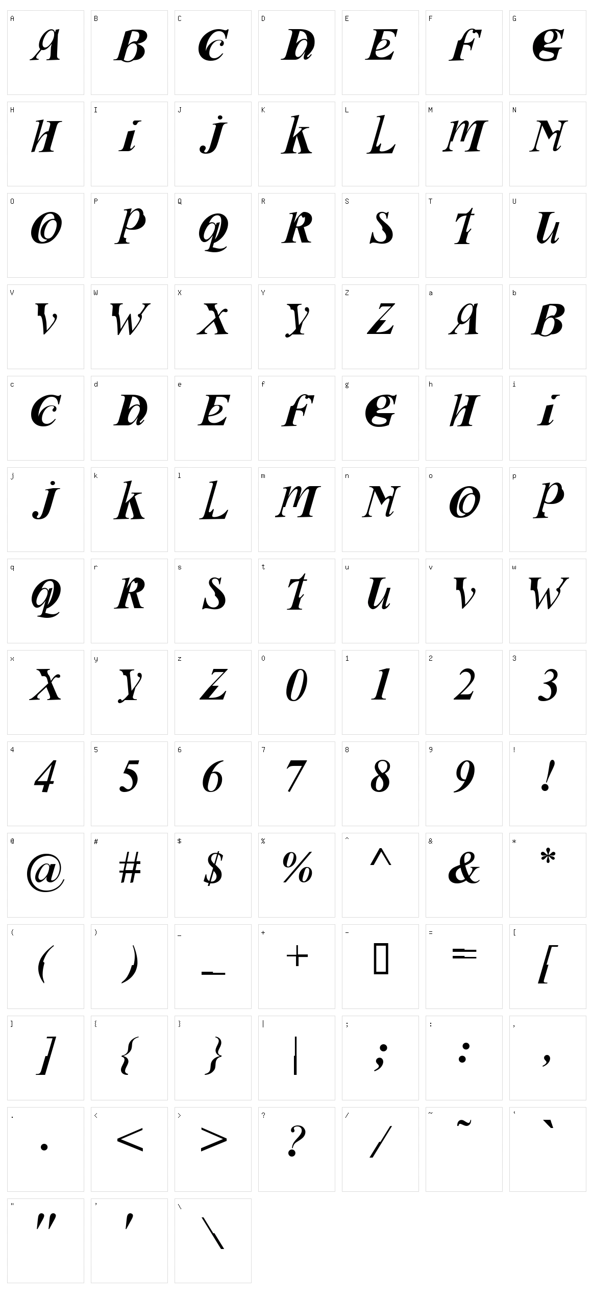 Fusion Character Set