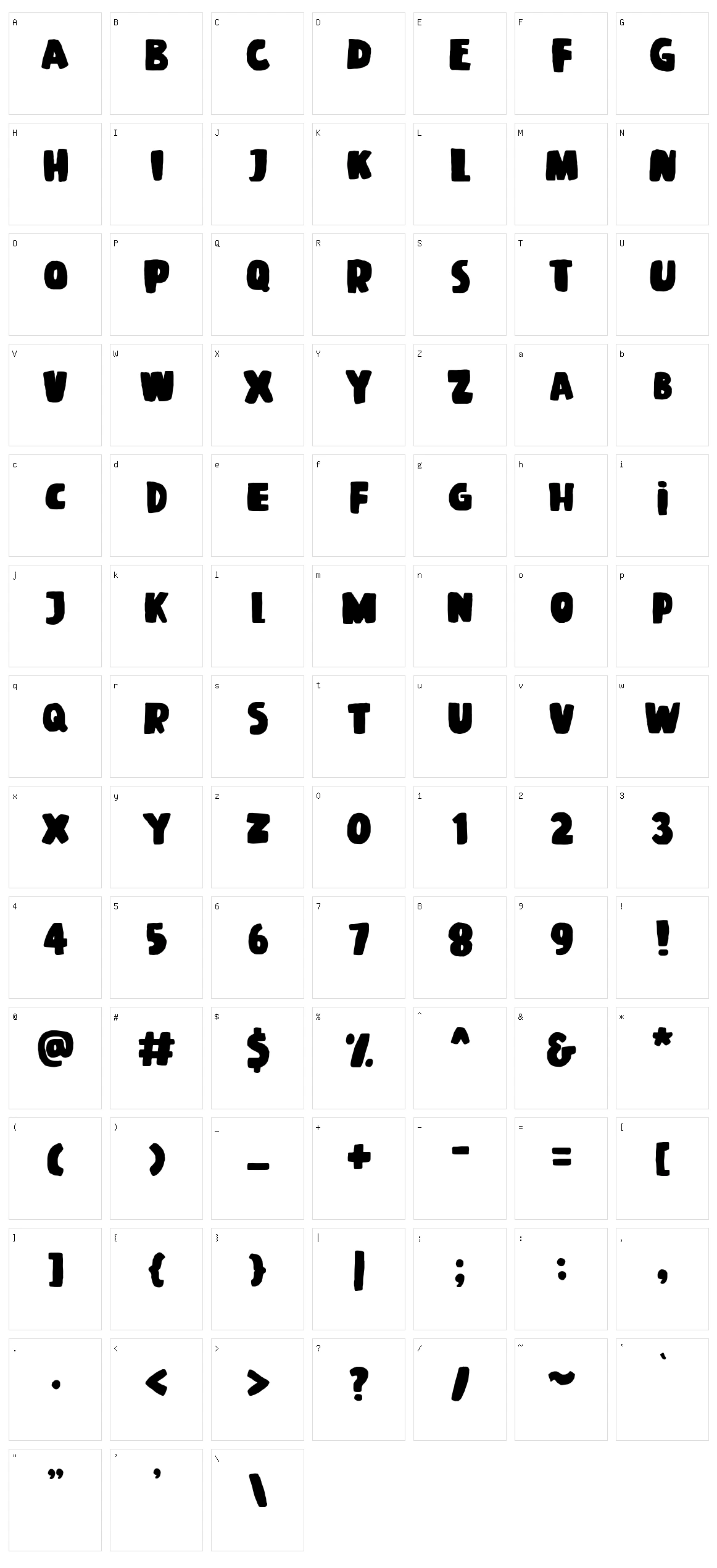 Fuzion Character Set