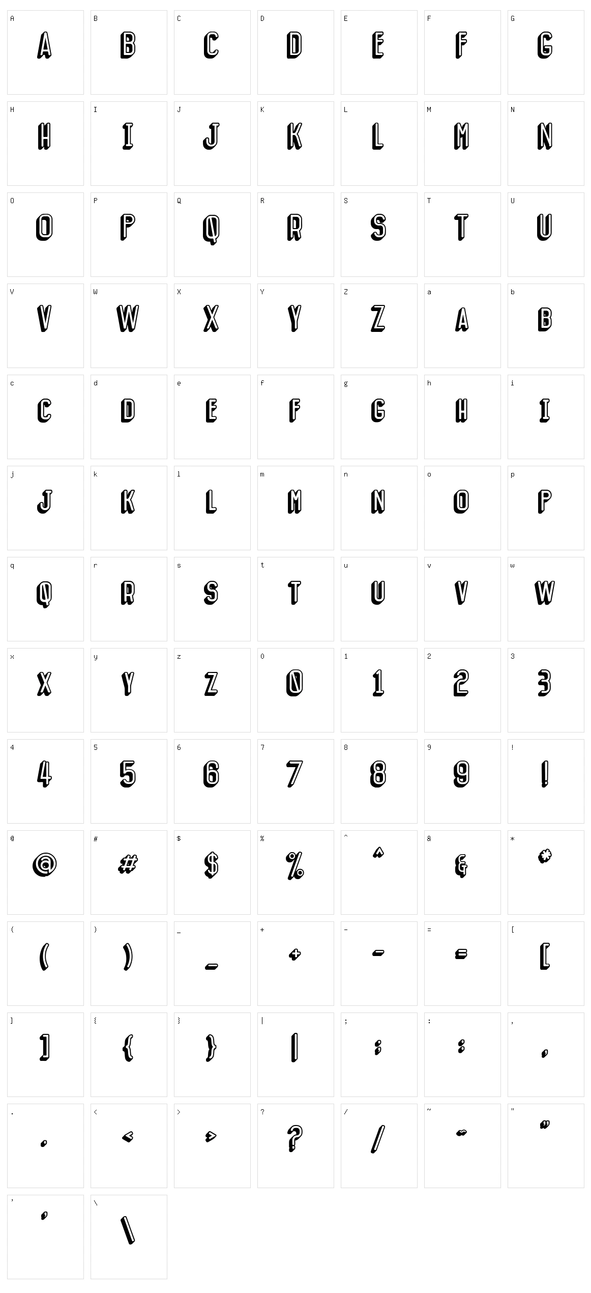 Gallagher Character Set
