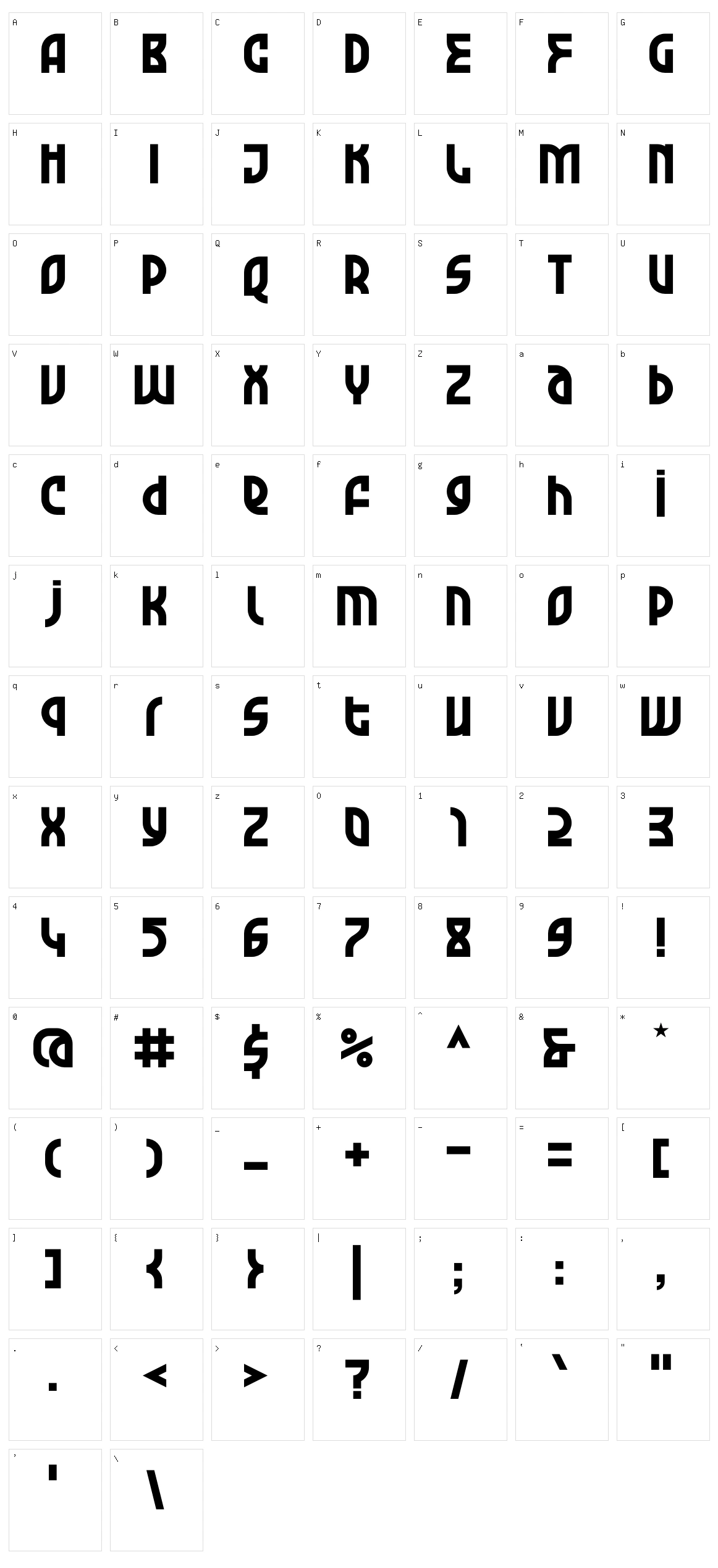 Garage Garbage Character Set