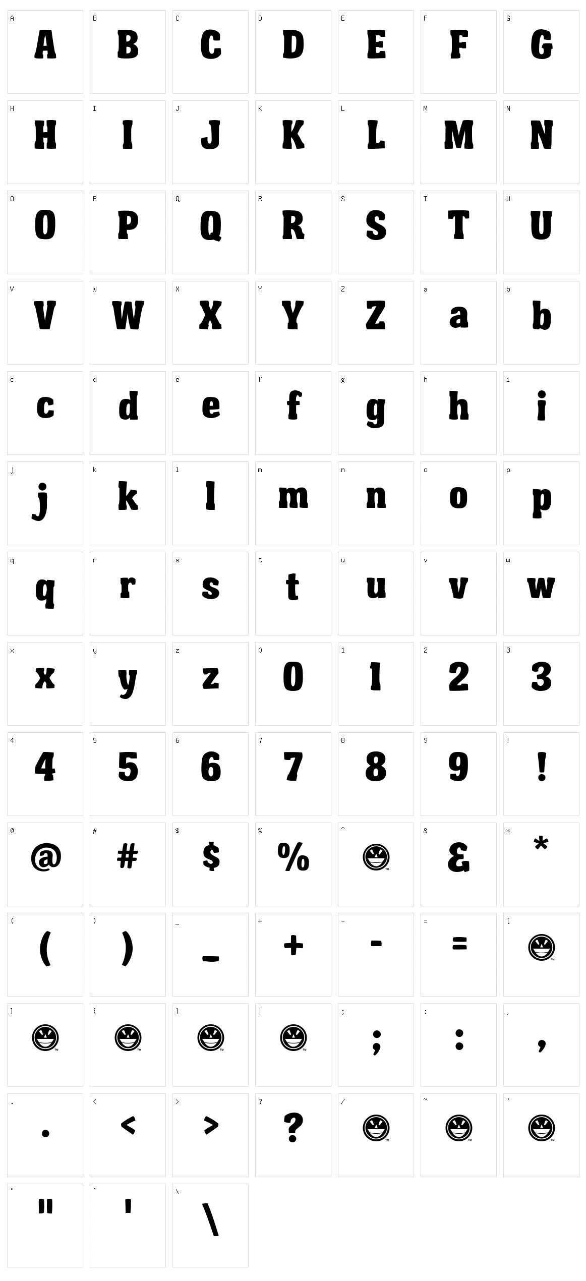 Garishing Worse Character Set