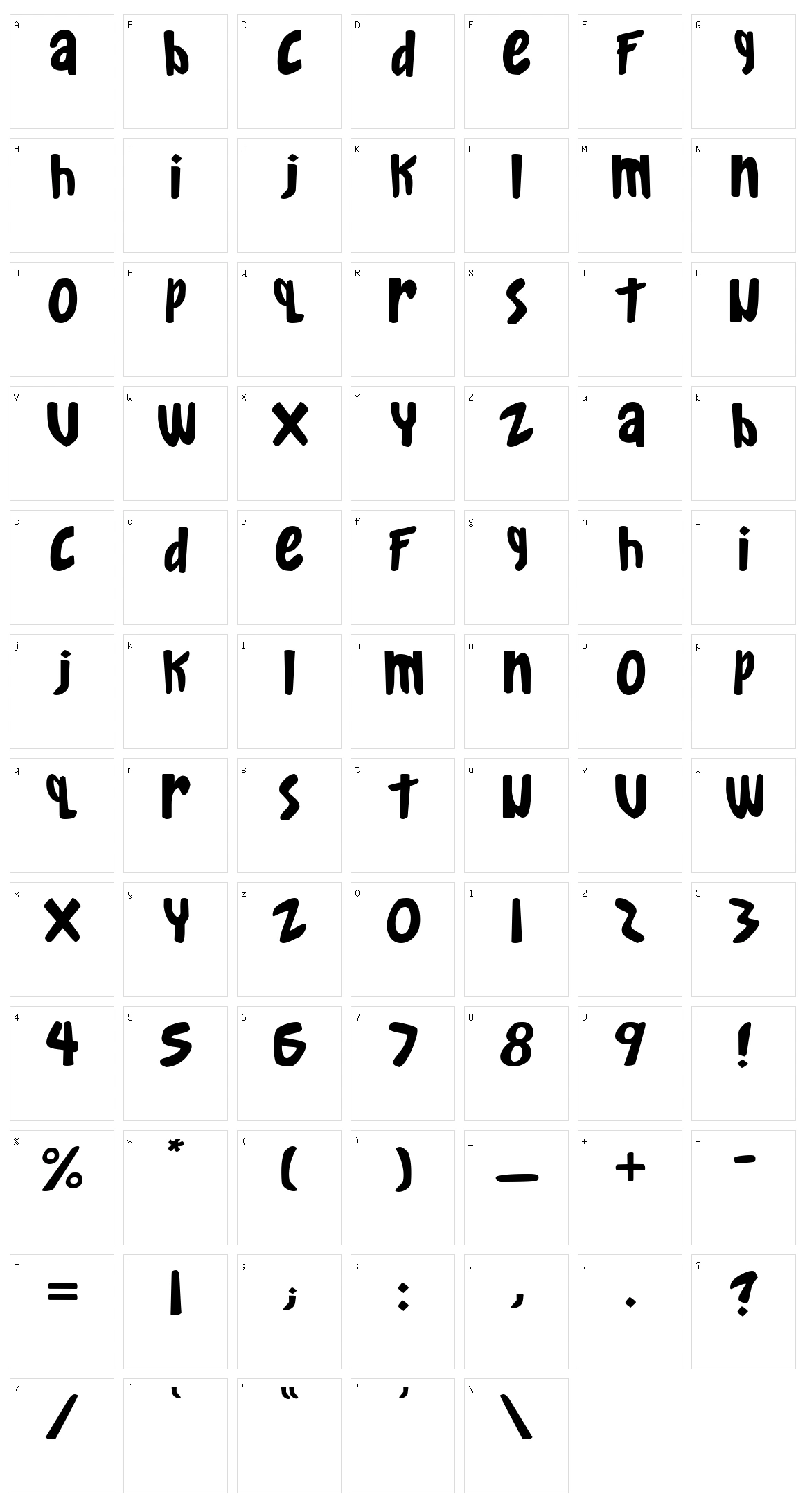 Gkreator Inside Character Set