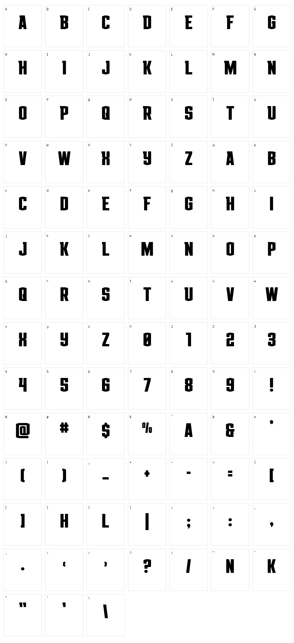 Gold Ingots Character Set