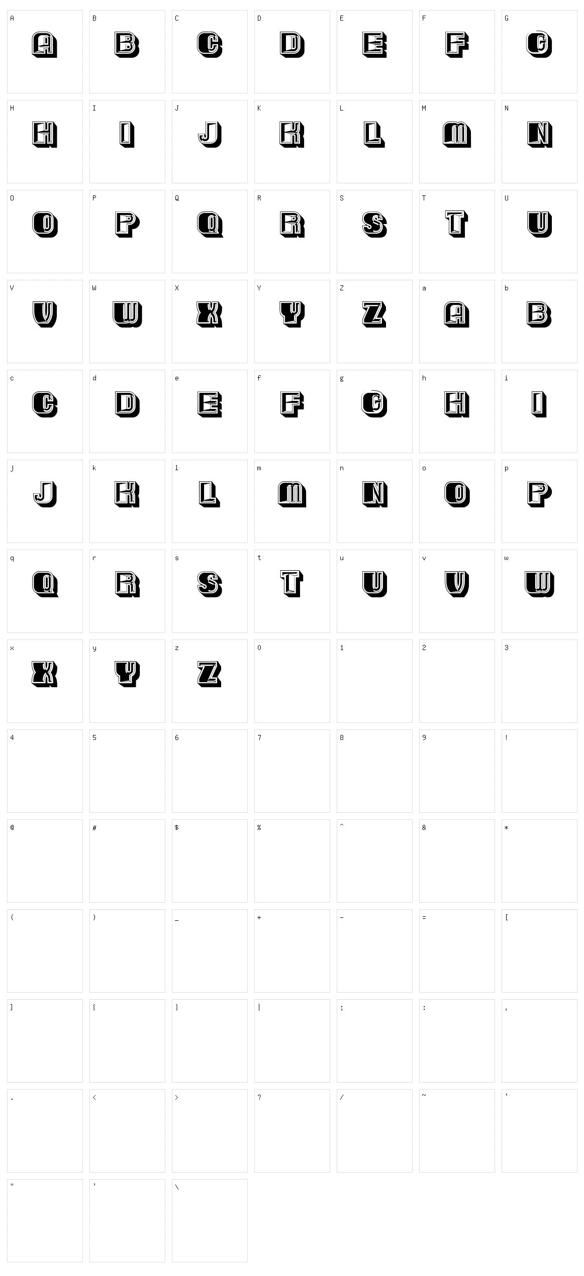 Gracious Character Set