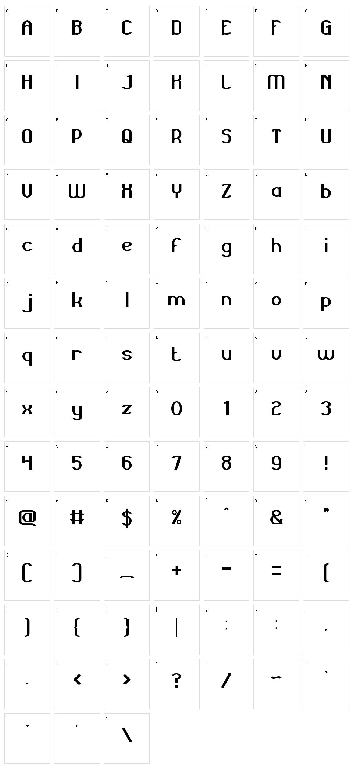 Grand Prix Character Set