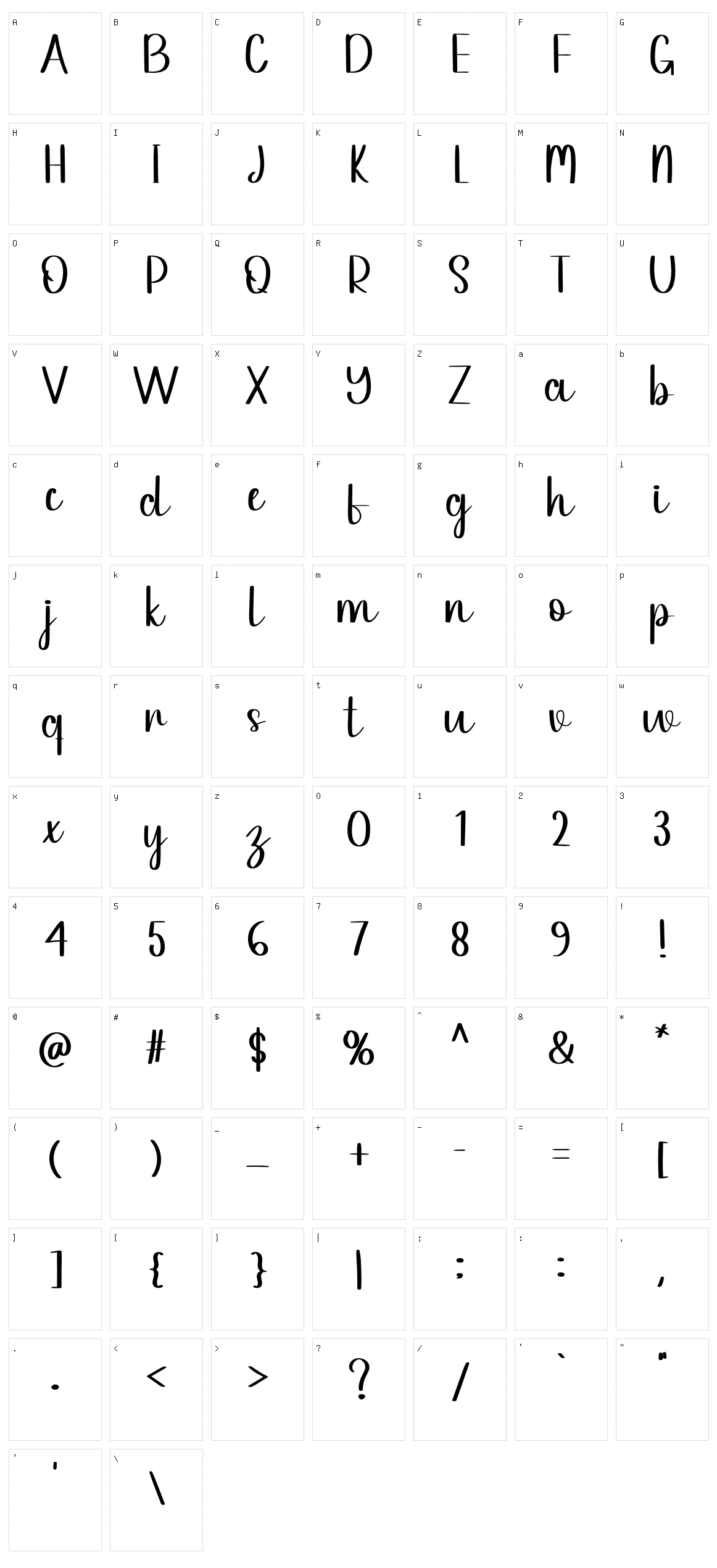 Future Character Set