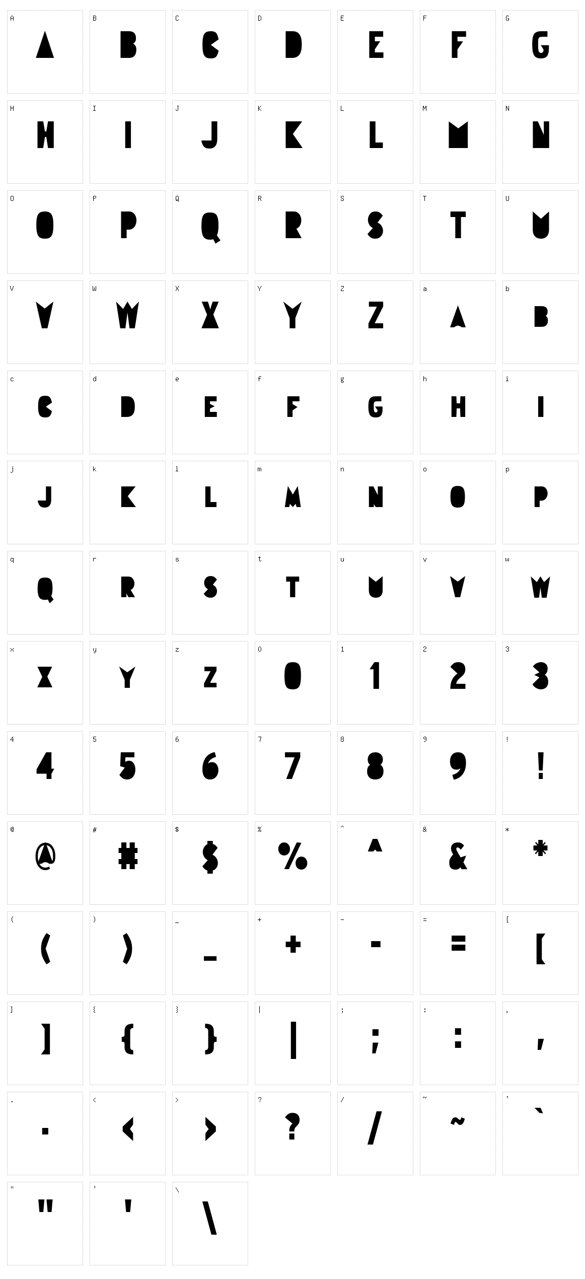 Gudariak Character Set