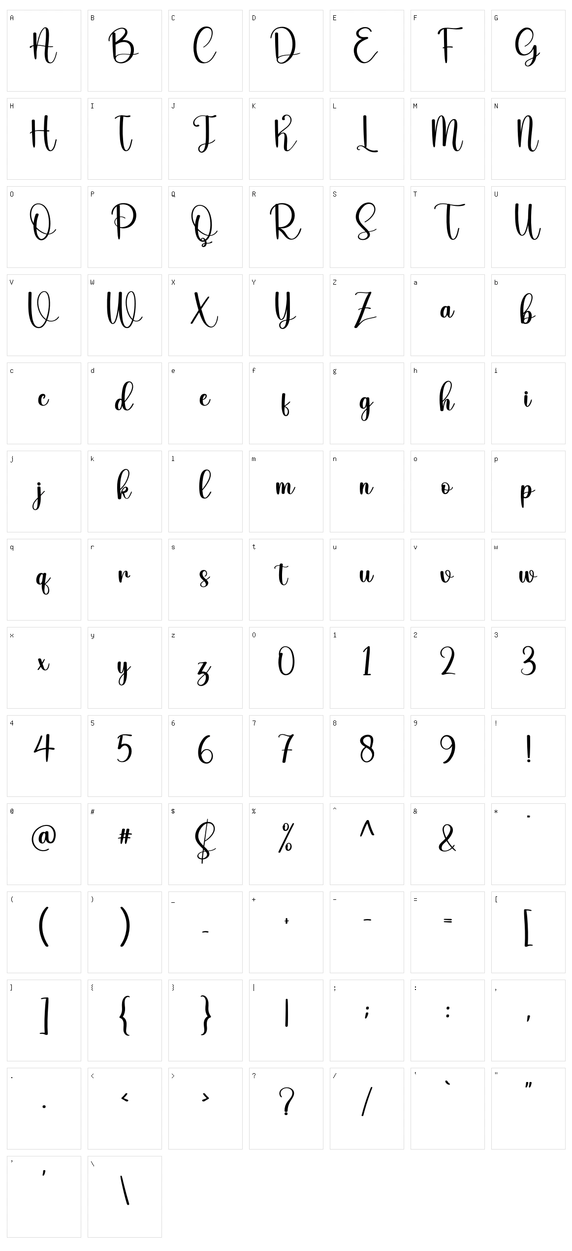 Creamy Character Set