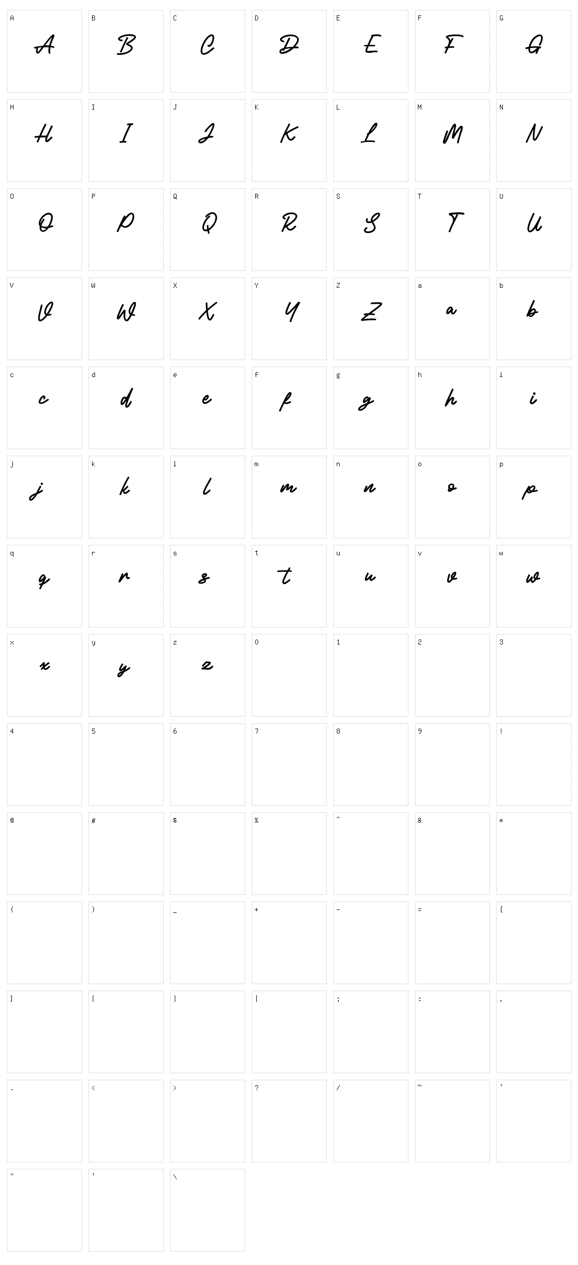 Golfwinks Character Set