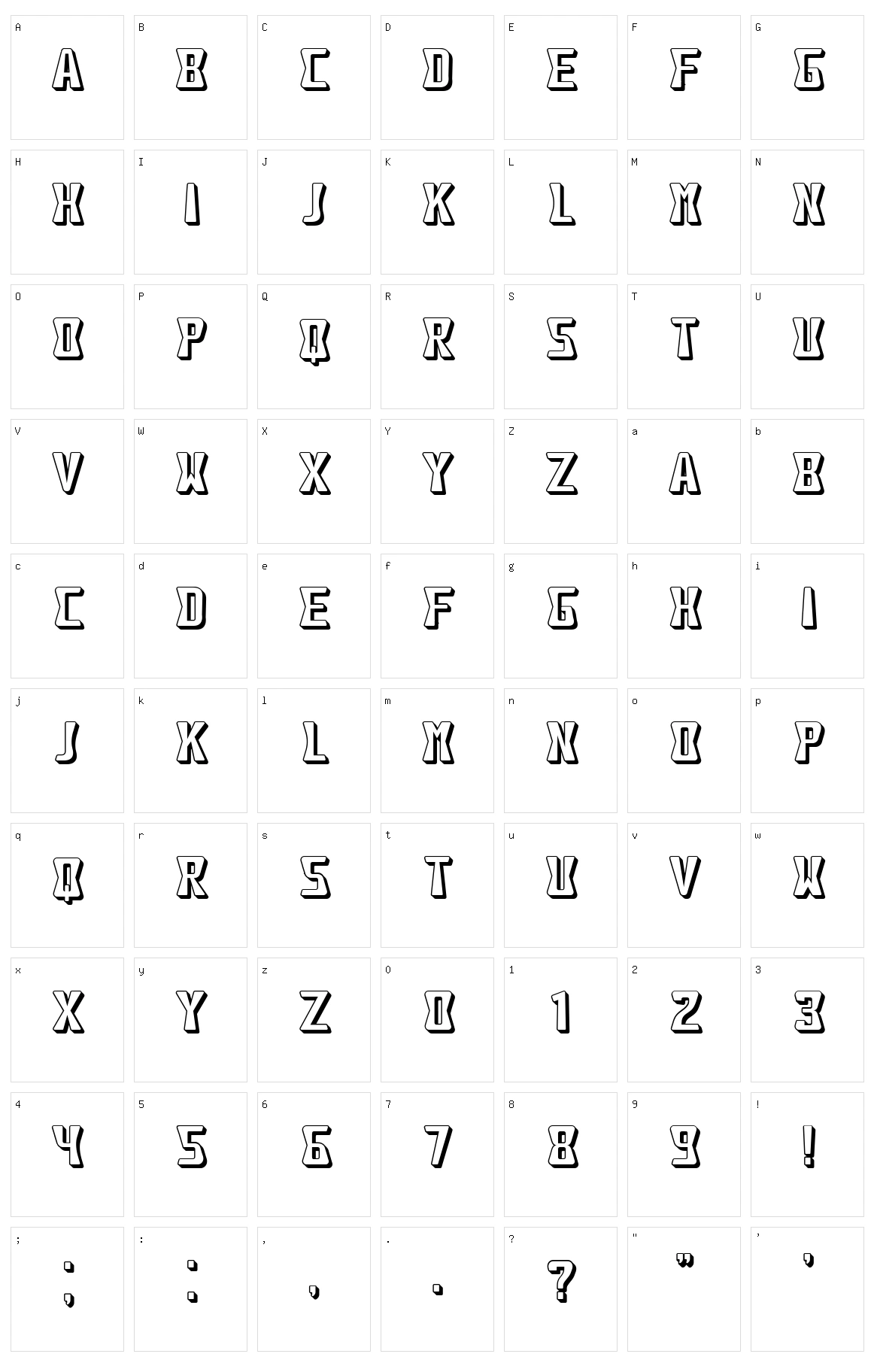 Hockey Character Set