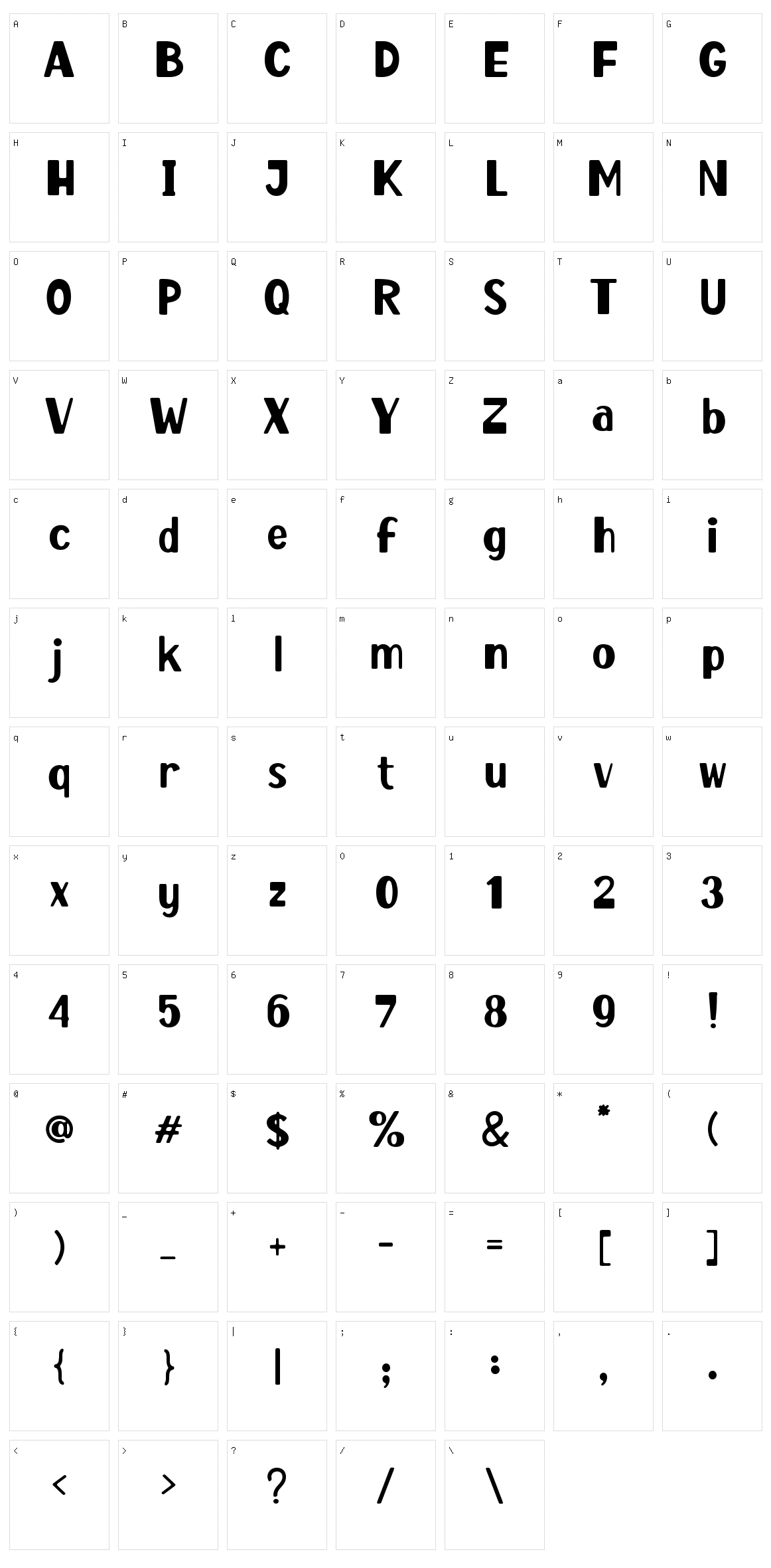 Holiday Budapest Character Set