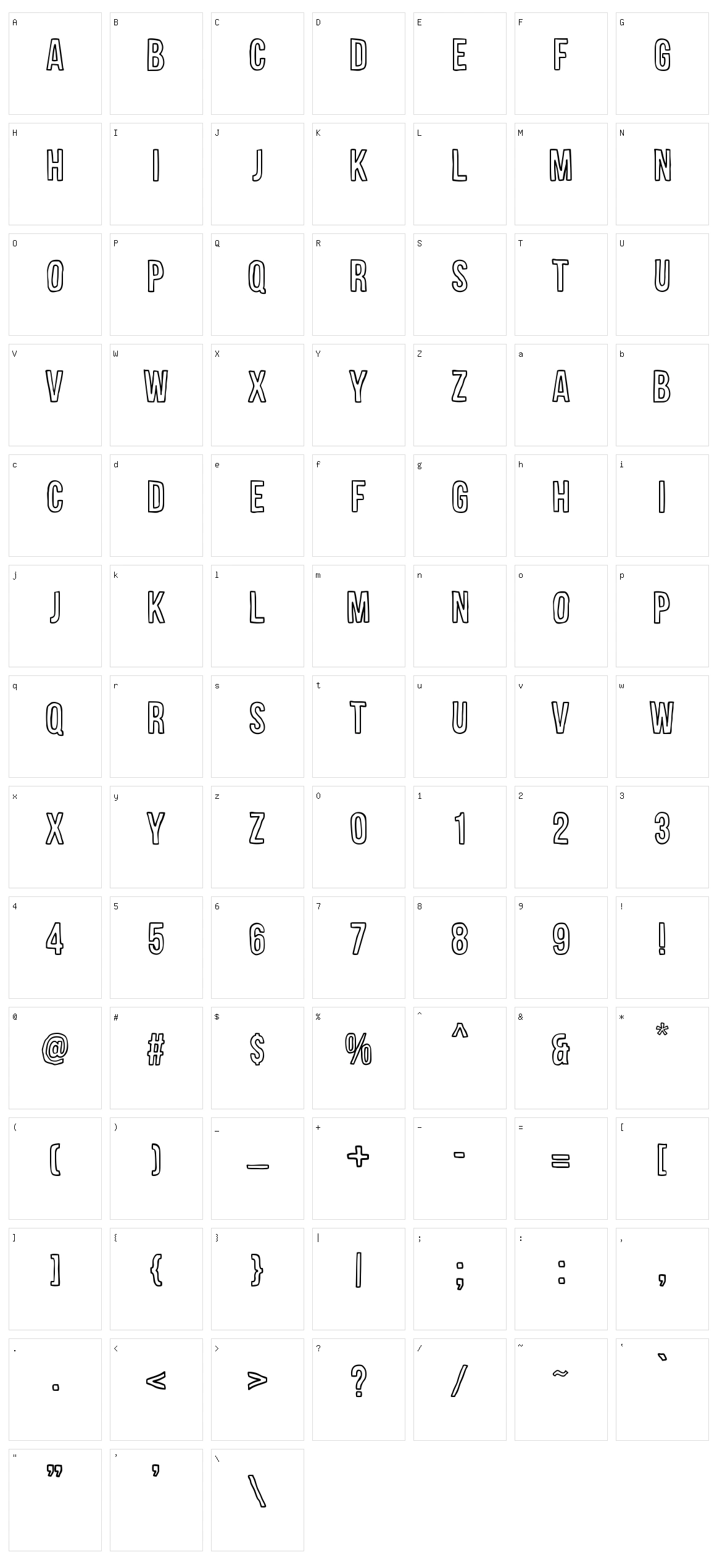 Impertinencia Character Set