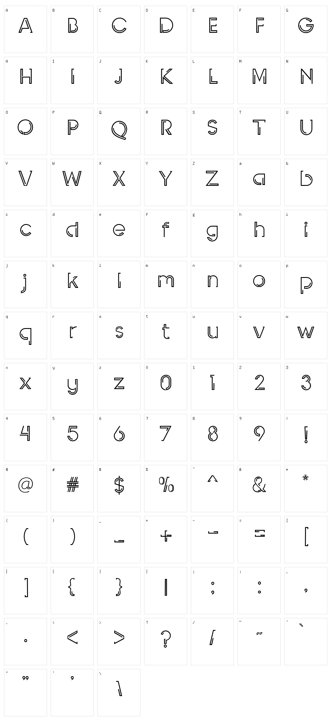 Independent Character Set