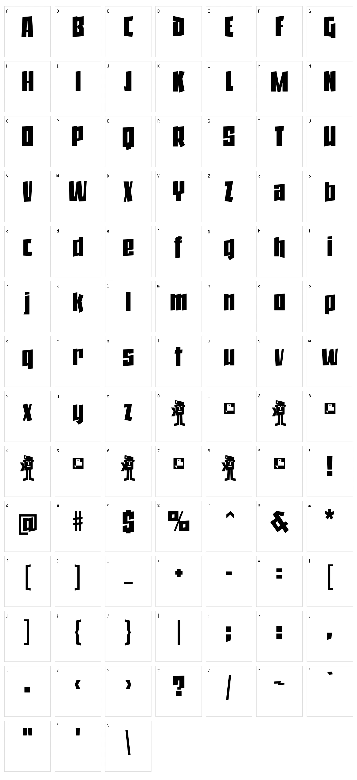 Jack Stanislav Character Set