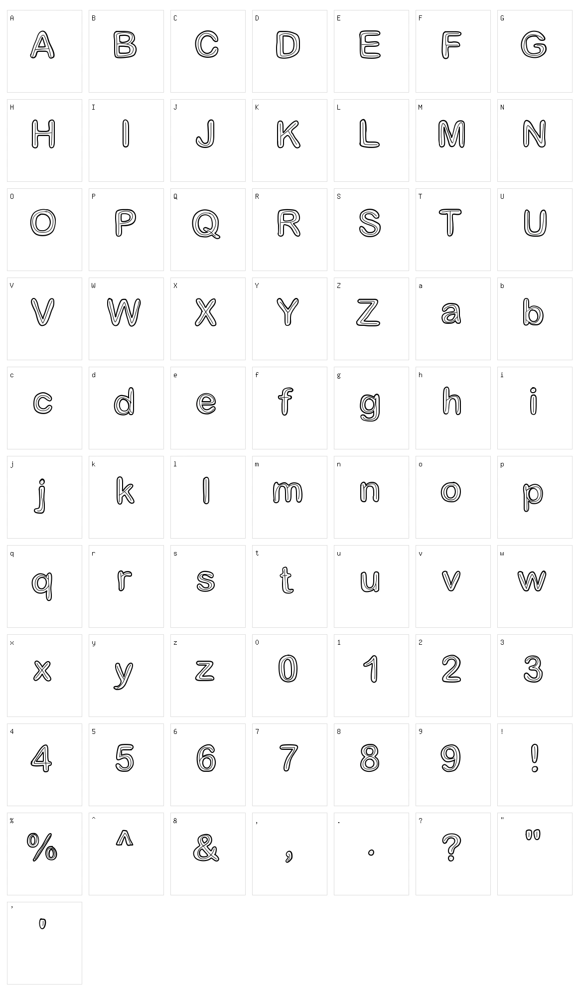 Je suis doublee Character Set