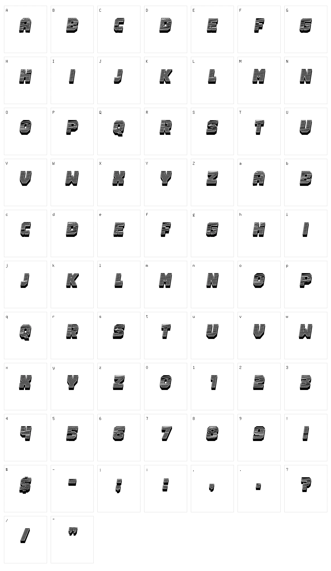 Joueur Character Set