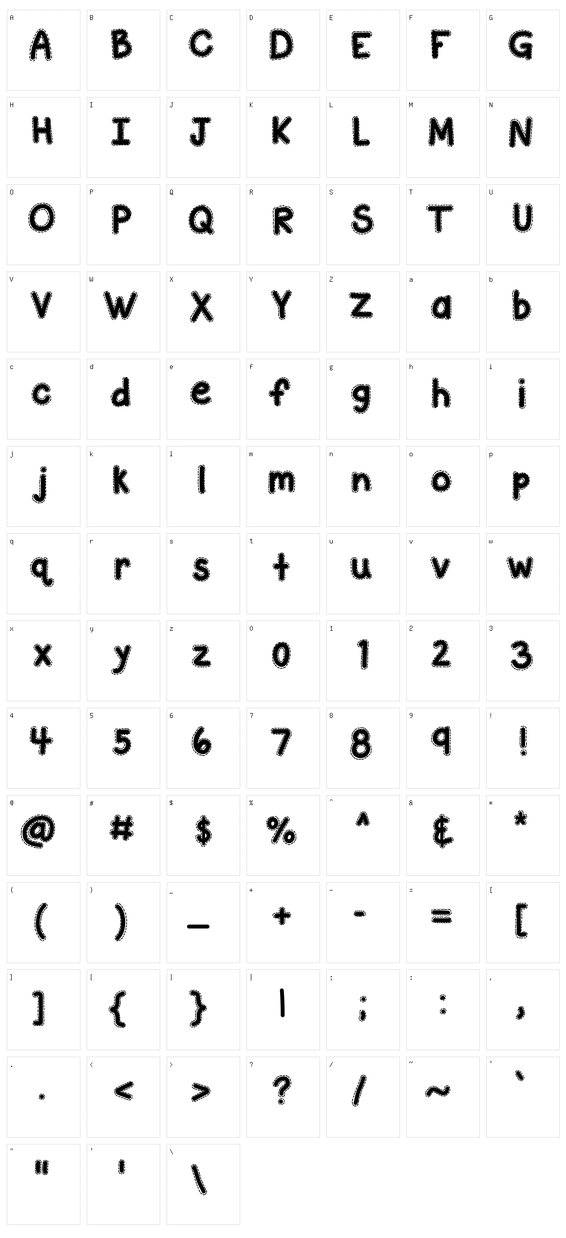 KB A Stitch In Time Character Set