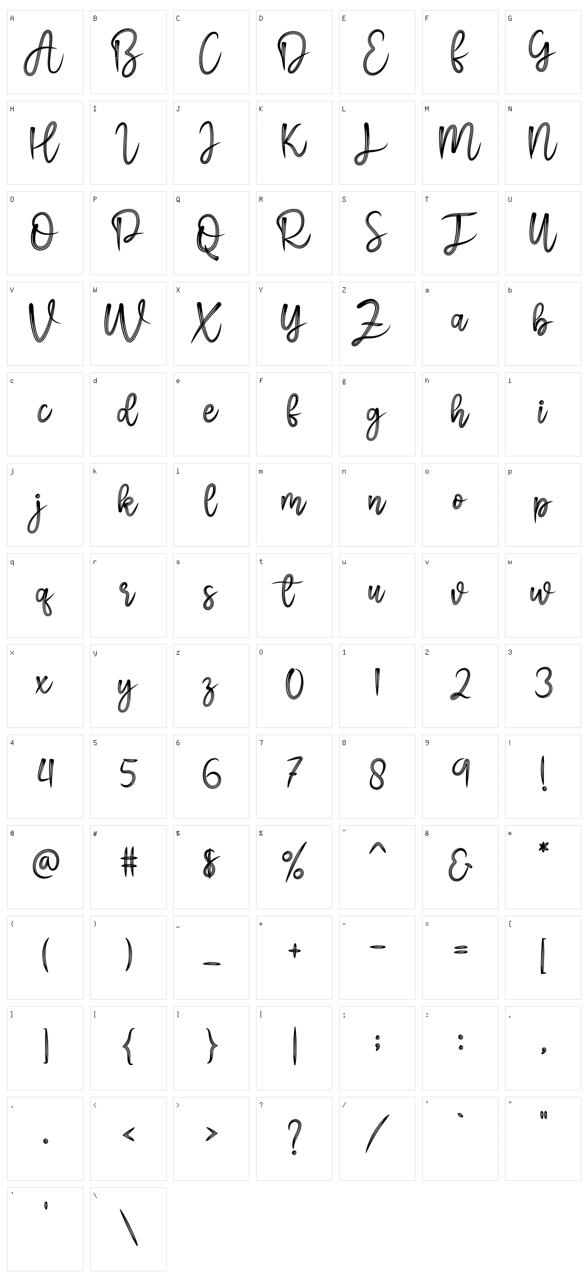 Christmas New Year Character Set