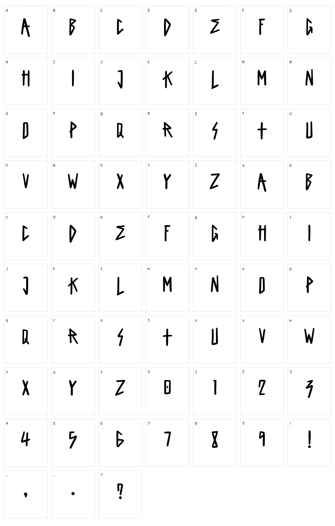 King Of Rock Character Set