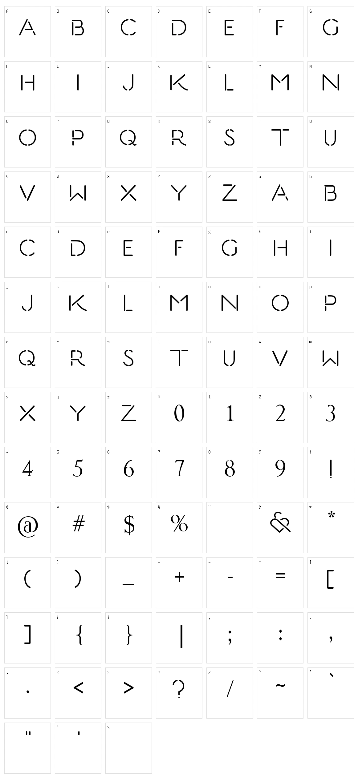 Kiss & Tell Character Set