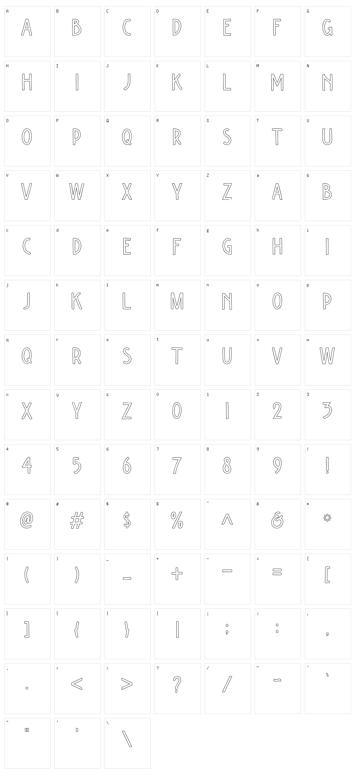 Kiyoka Character Set