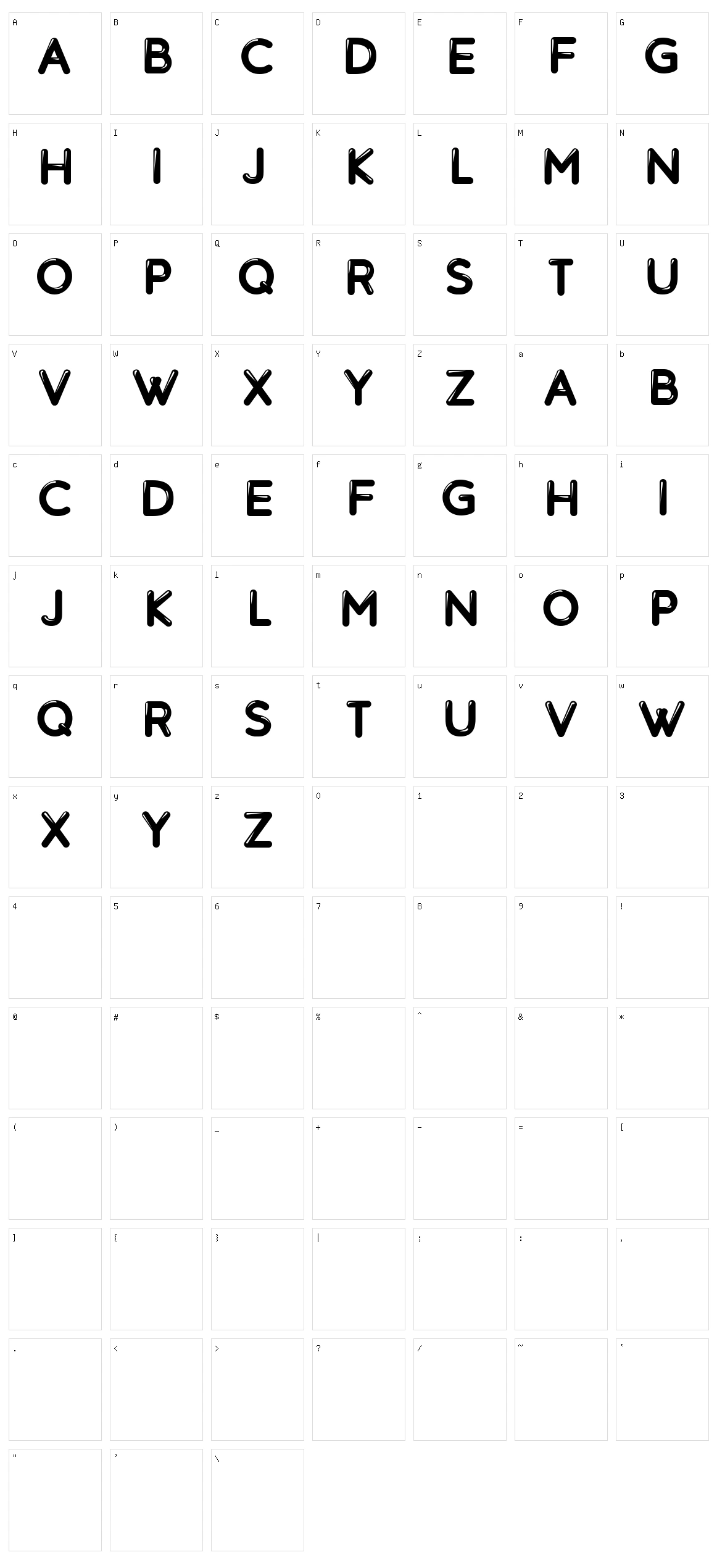 Knowhow Character Set