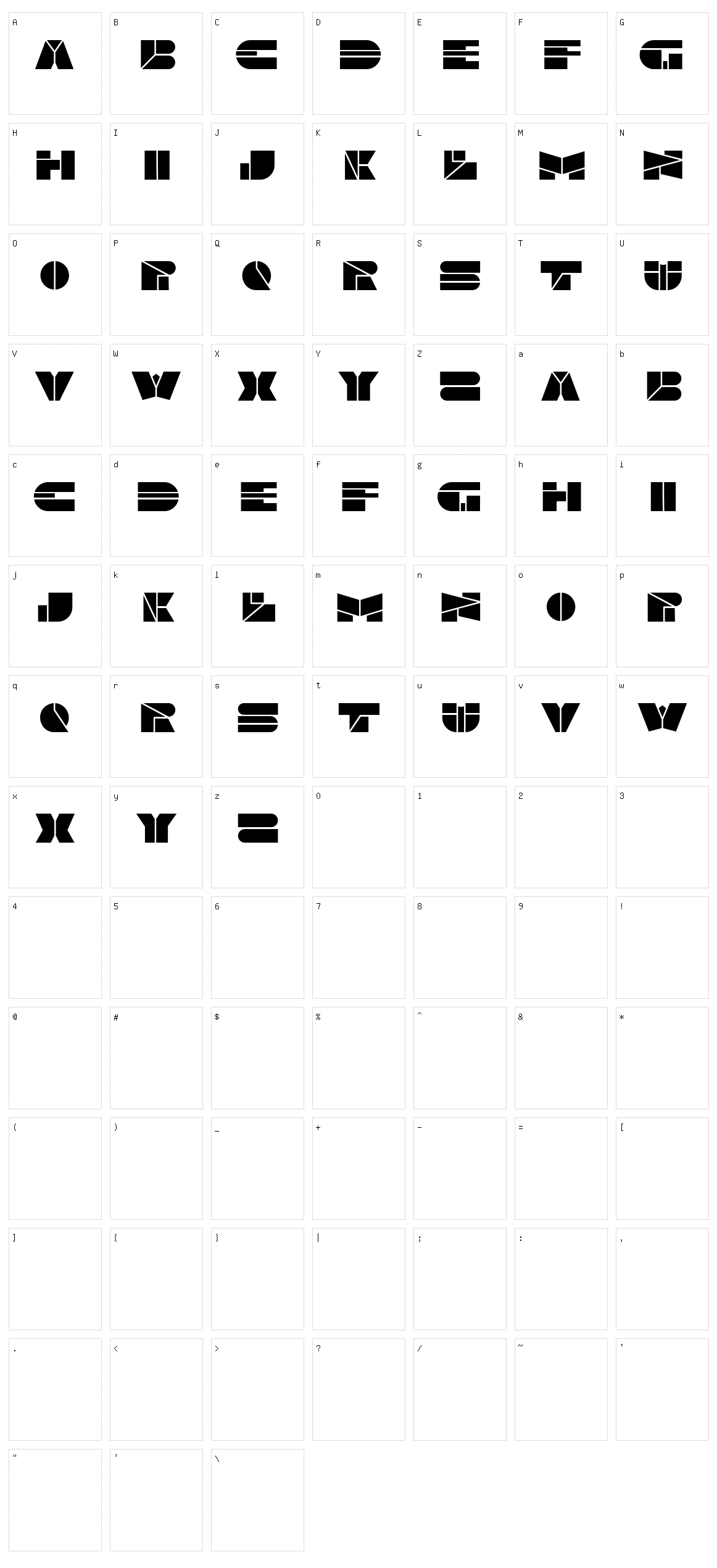 Knuckle Character Set