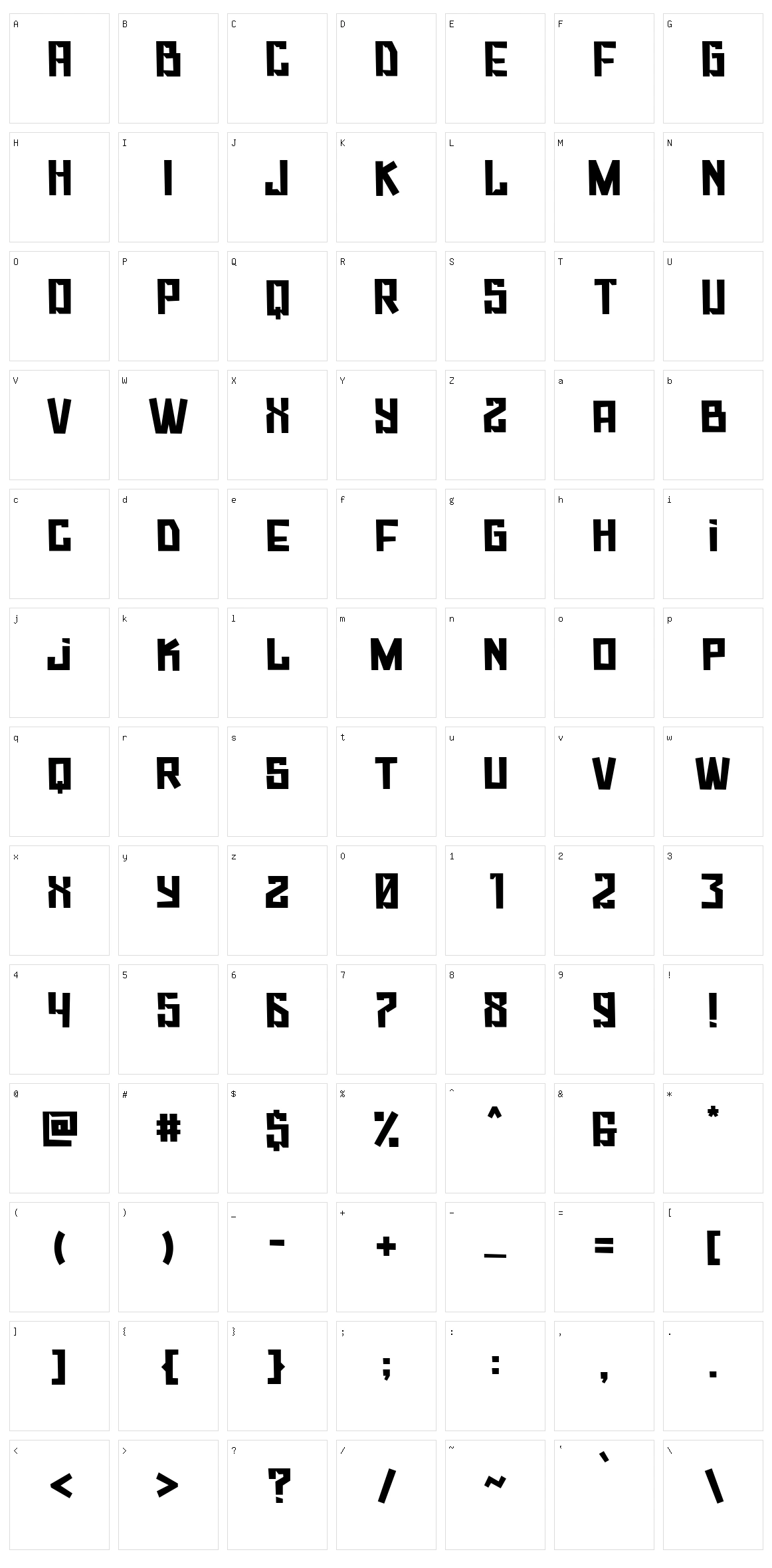 Knuckleball Character Set