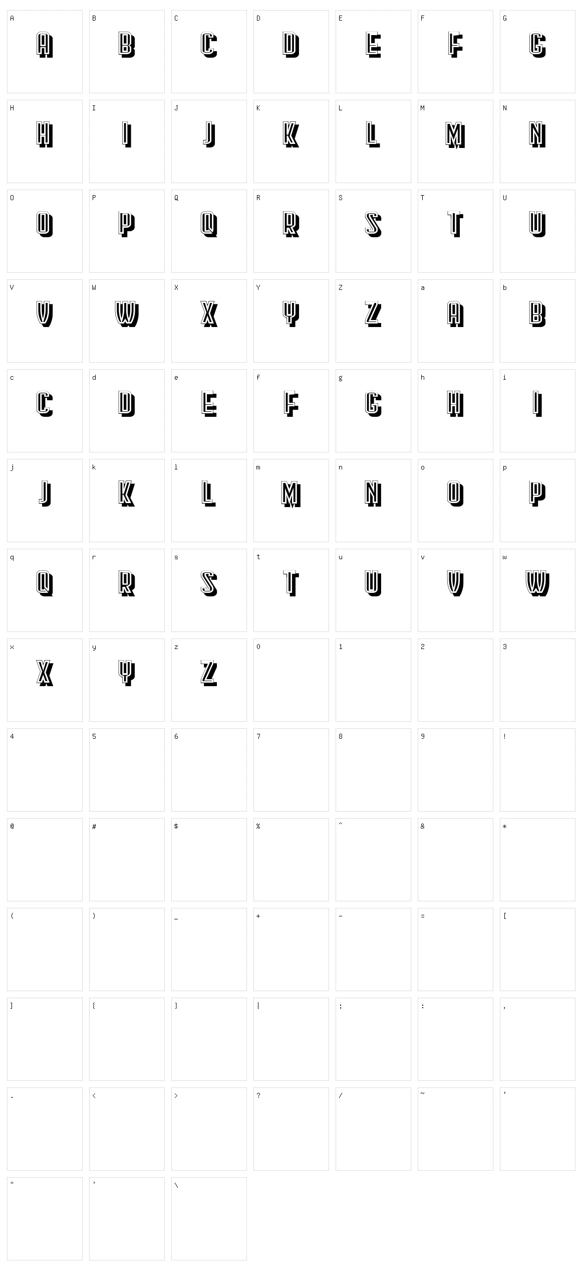Komitovan Character Set