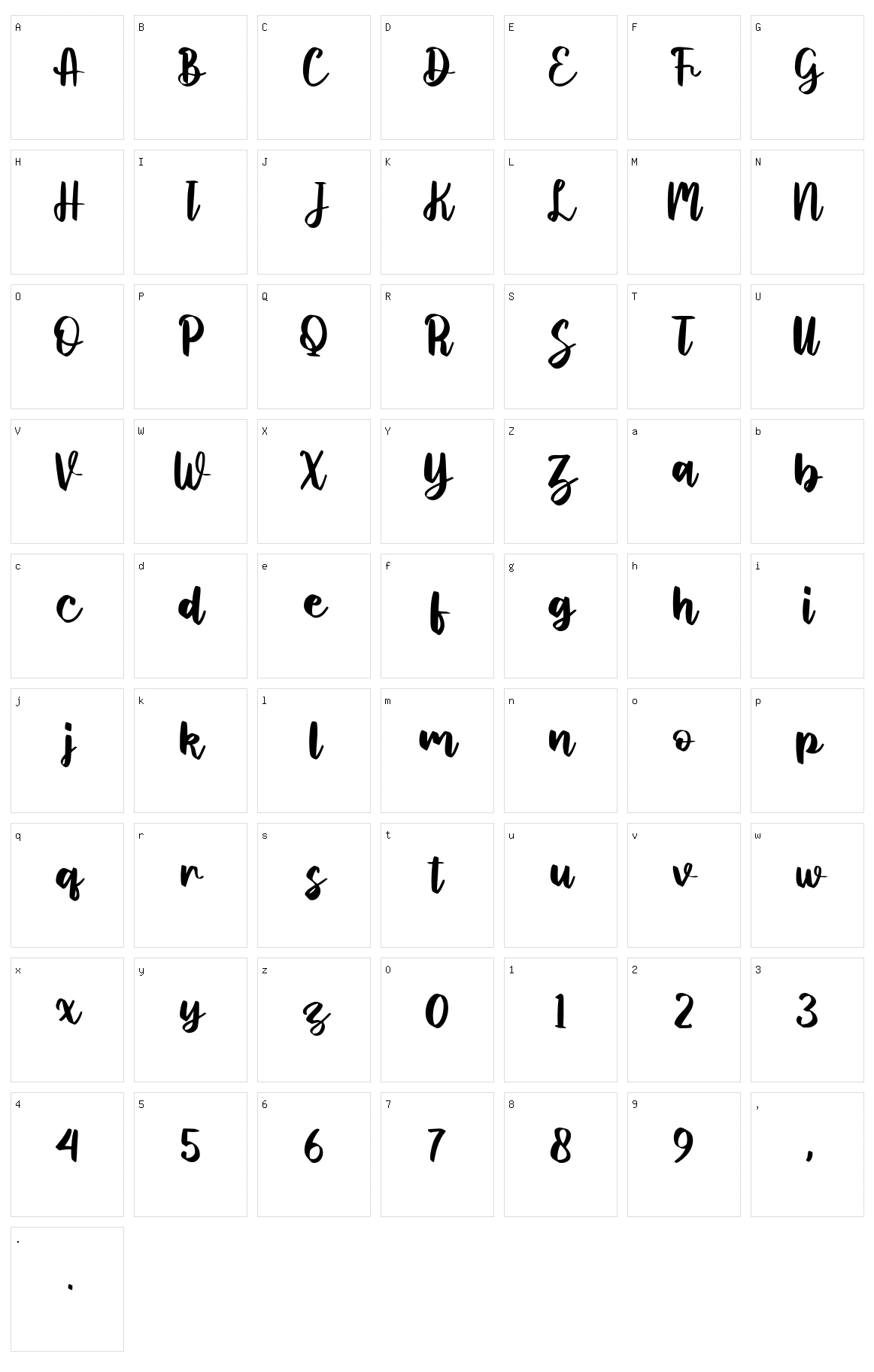 Sabian Valent Character Set