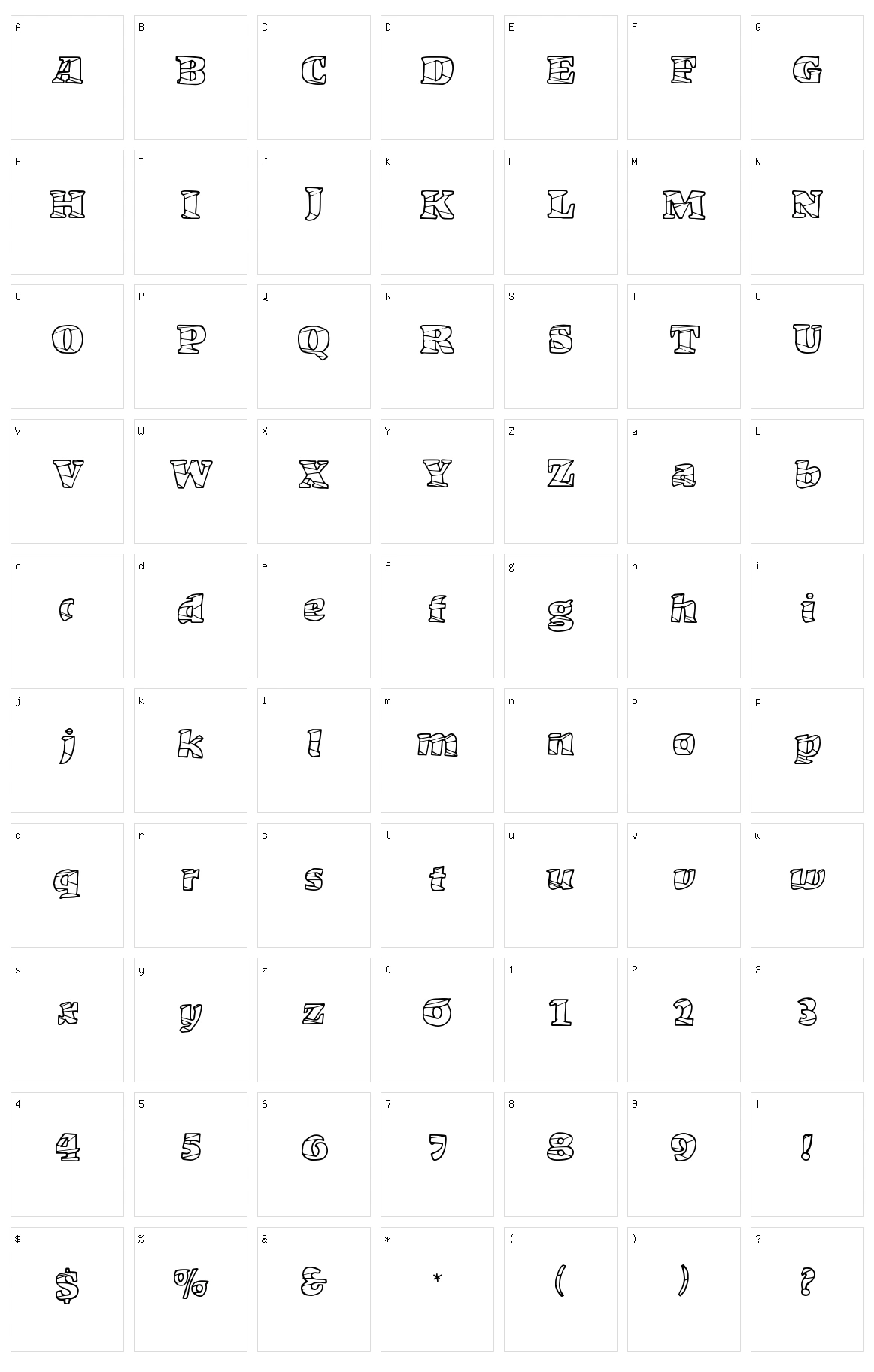 Market Crash Character Set
