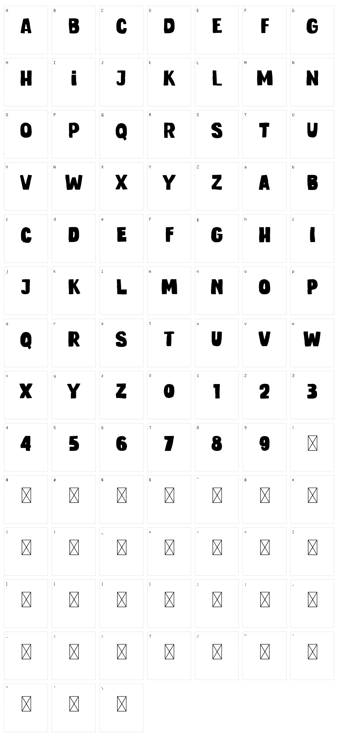 Mauikea Character Set