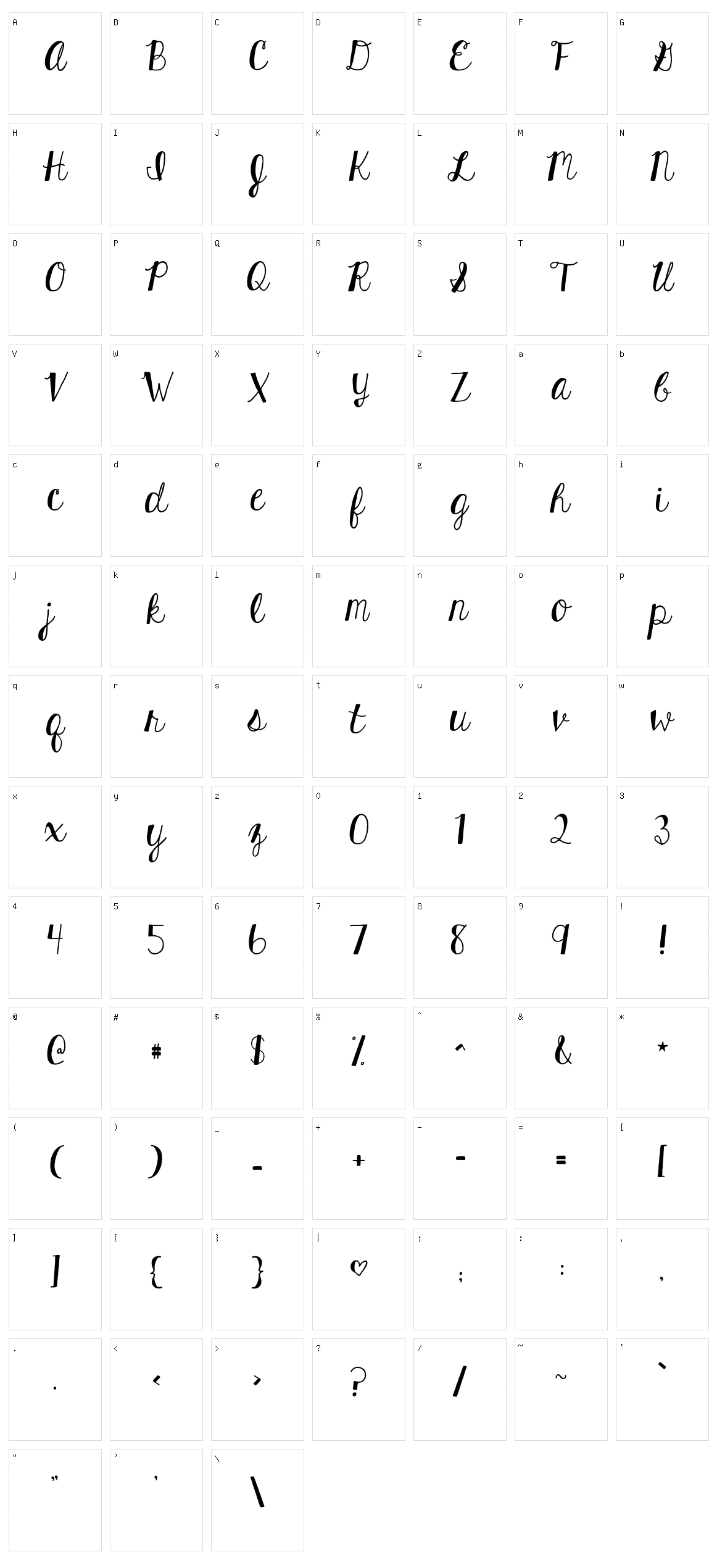 KG Hard Candy Character Set