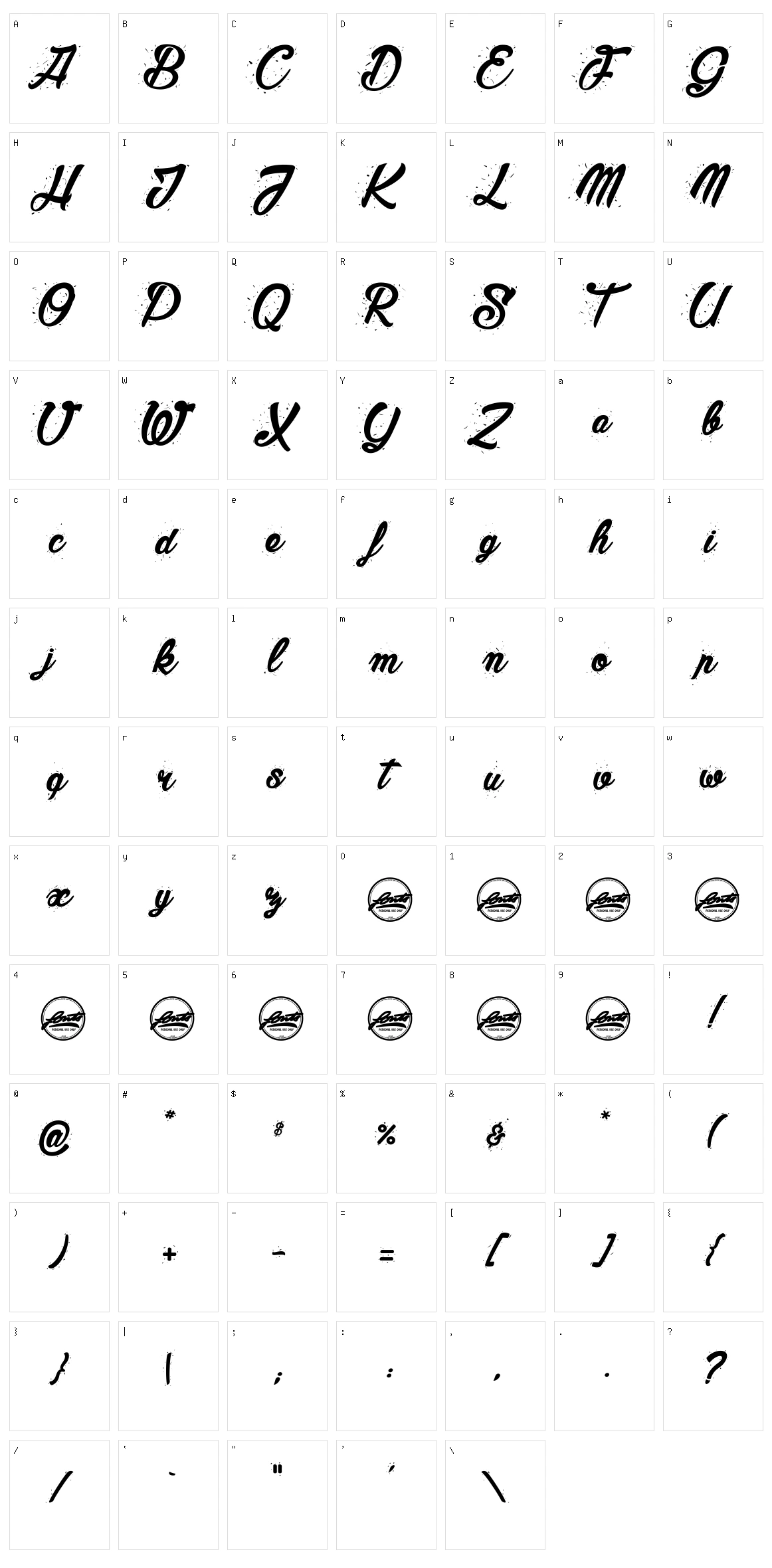 Madera Studio Character Set