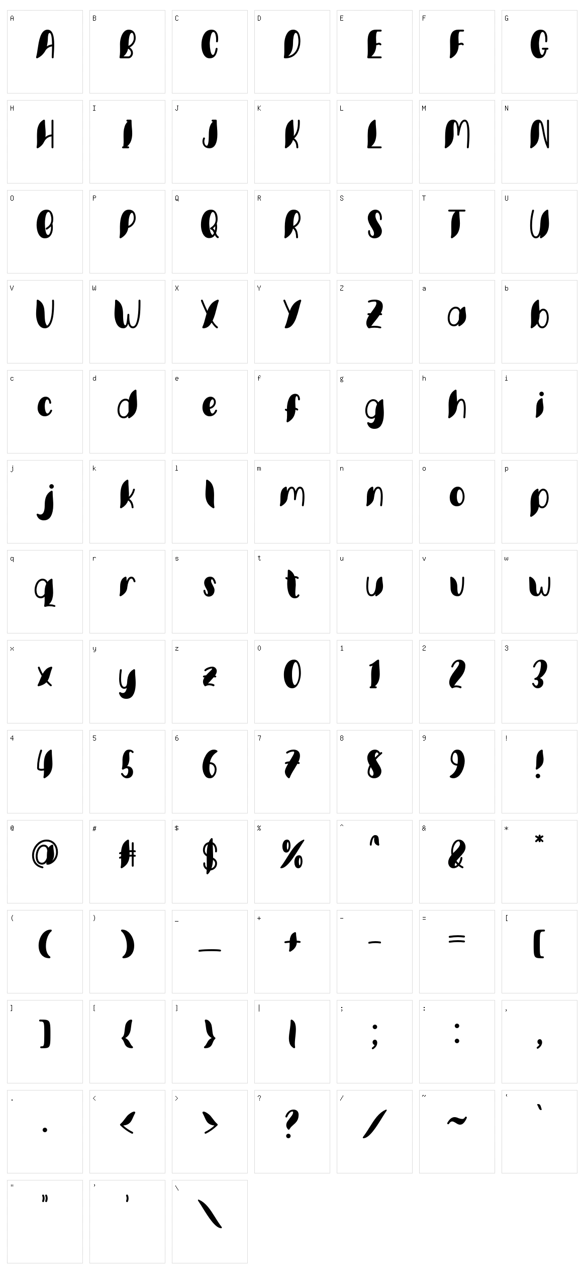 Minkem Character Set