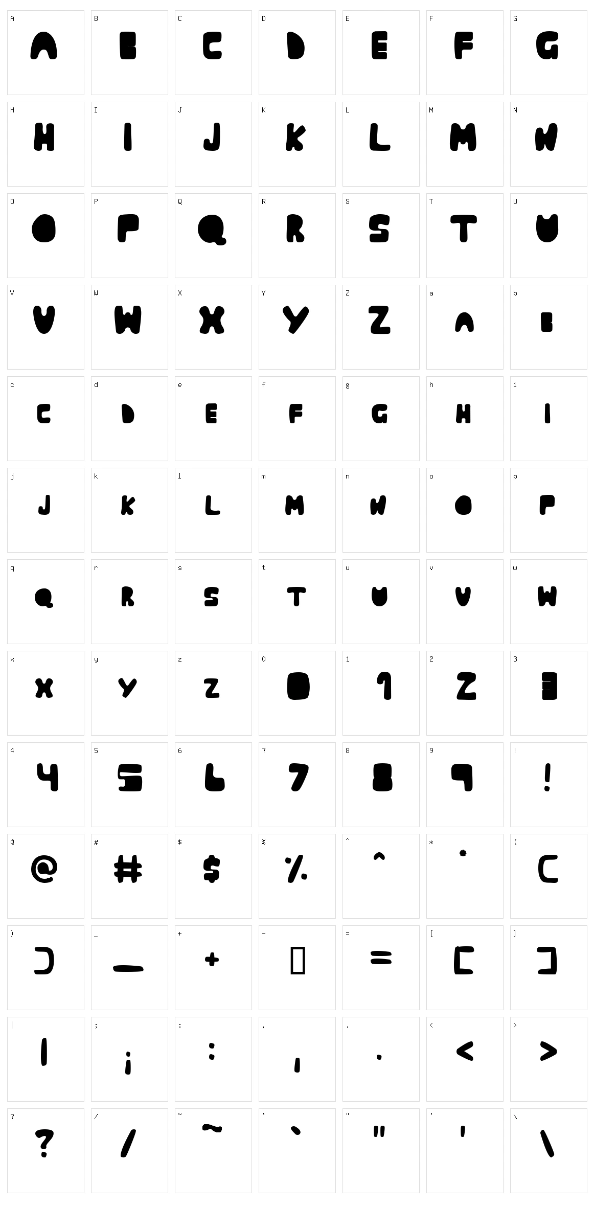 Muringa Character Set