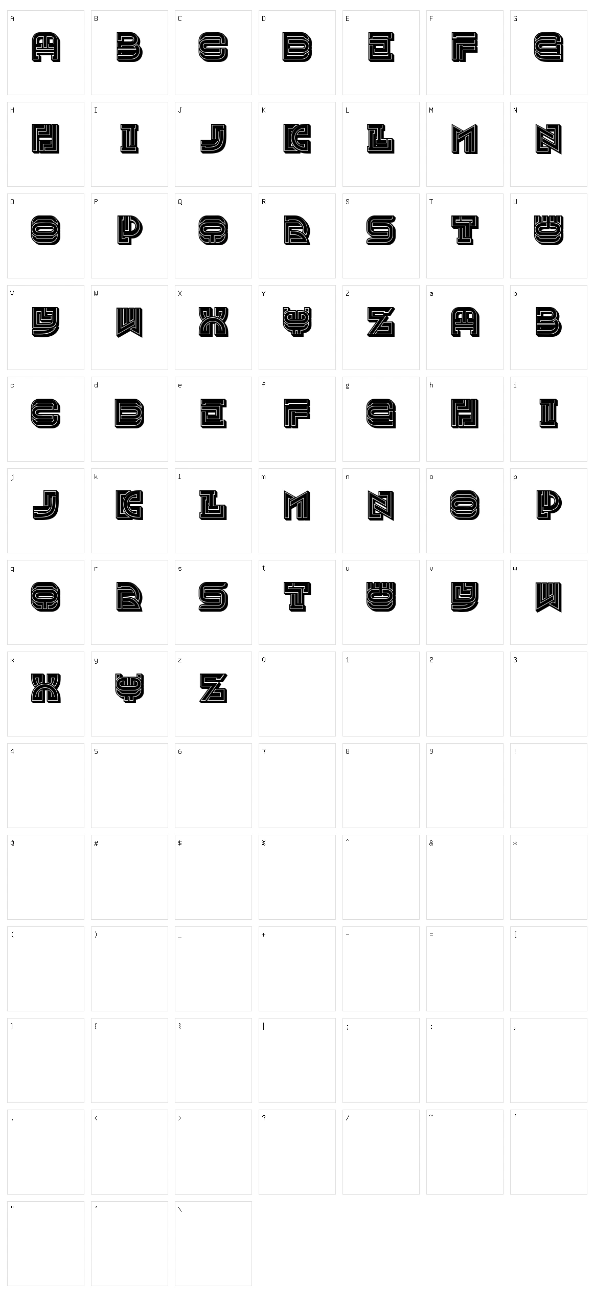 Museum Character Set