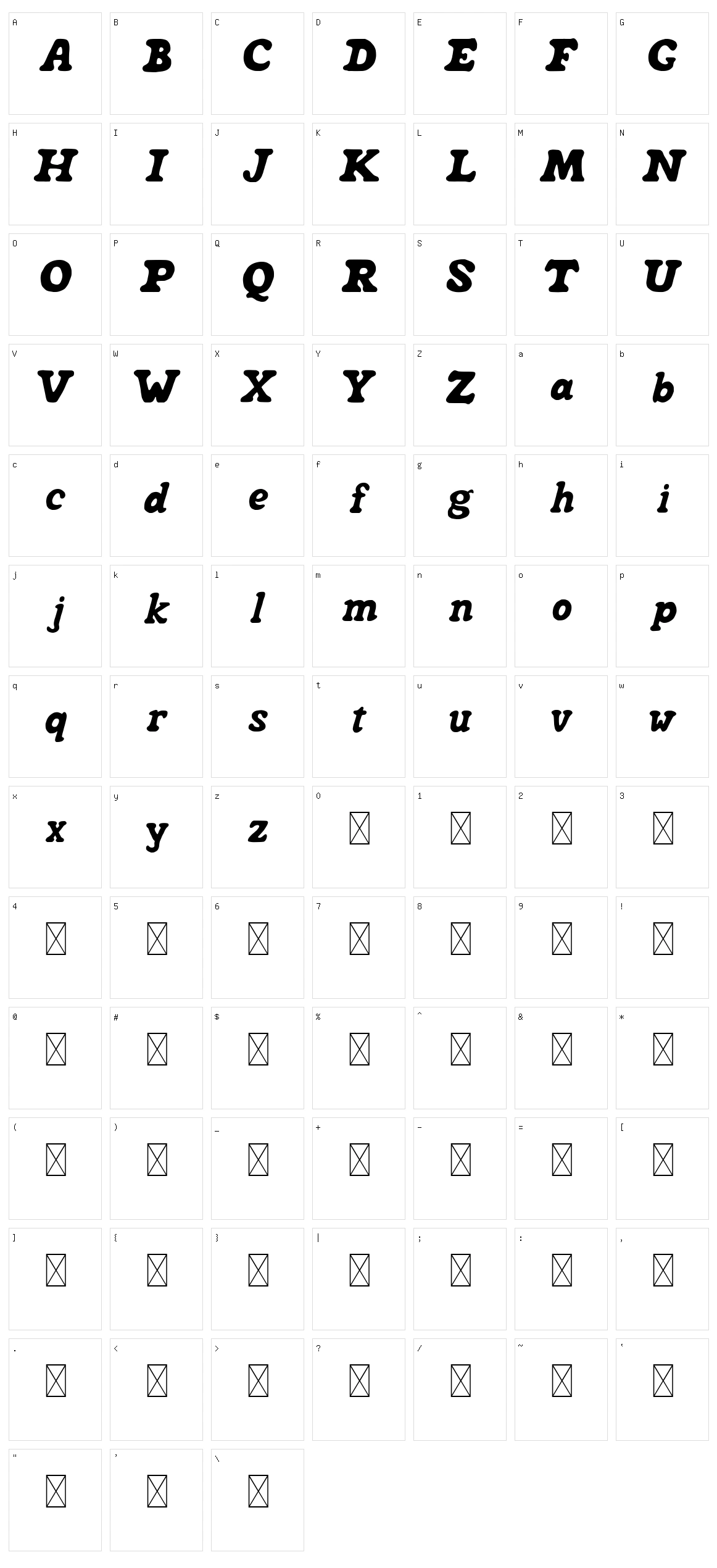 Nashira Character Set