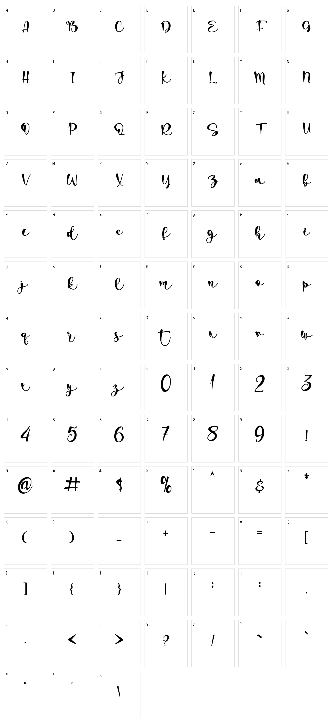 Pretty Butterfly Character Set