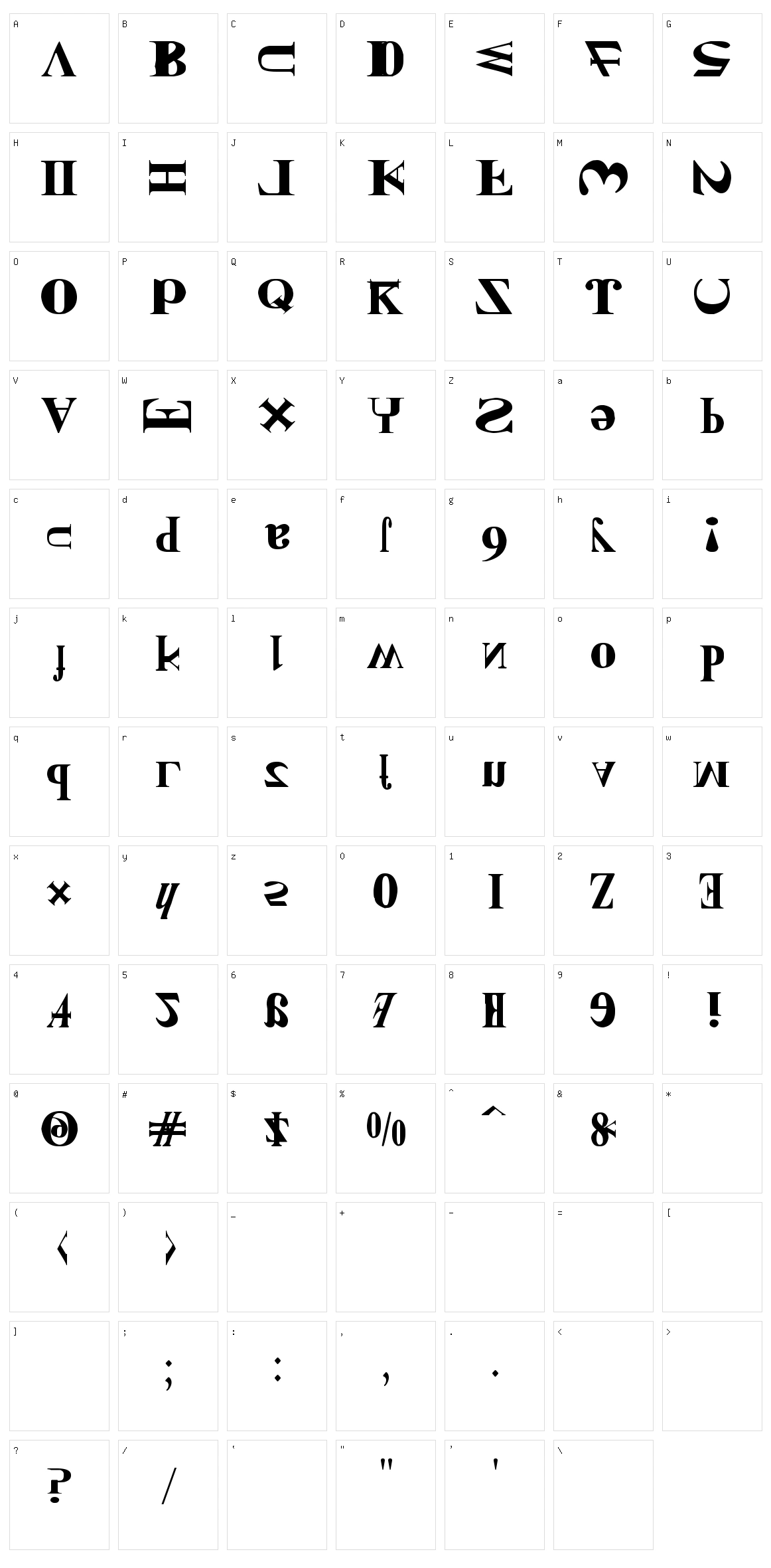 New Kind Of English Character Set