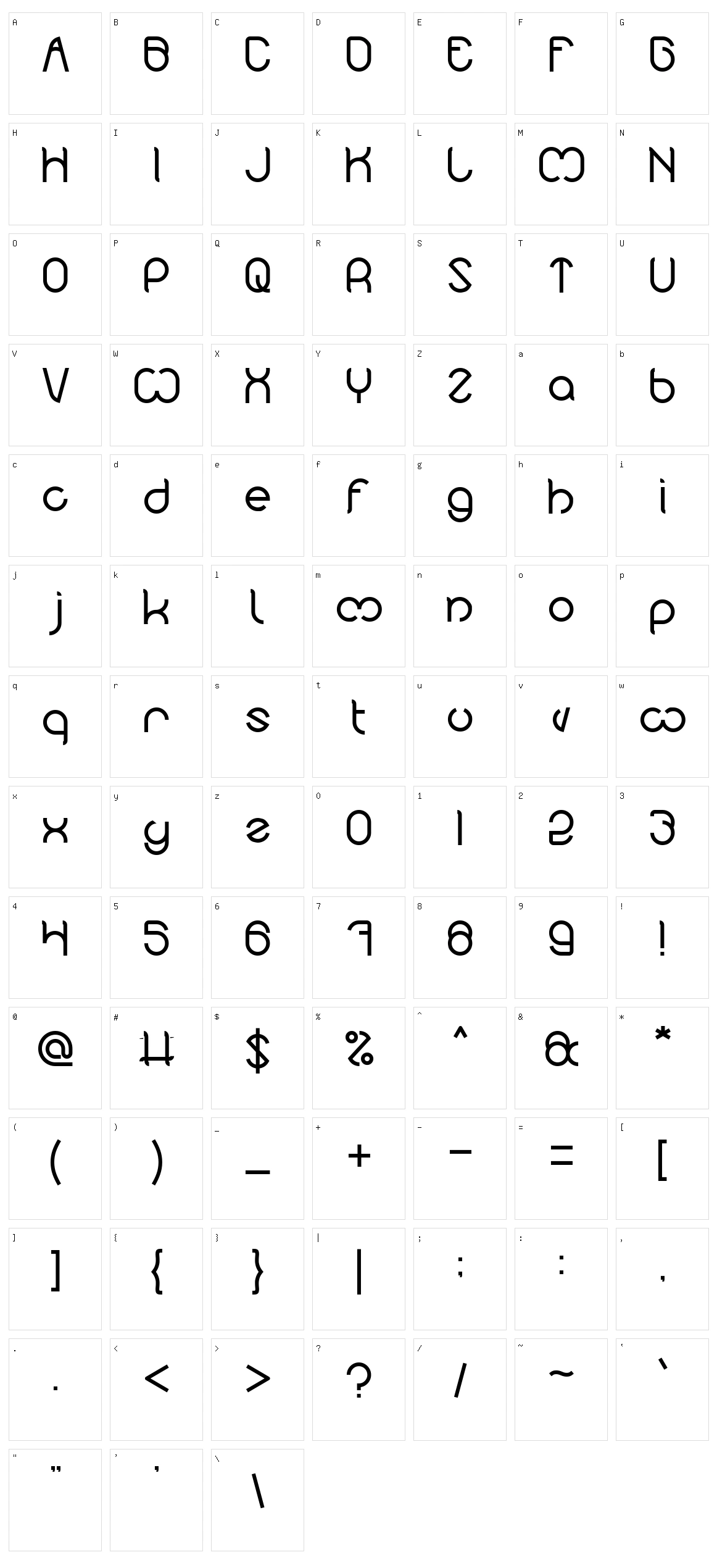 Nicole Character Set