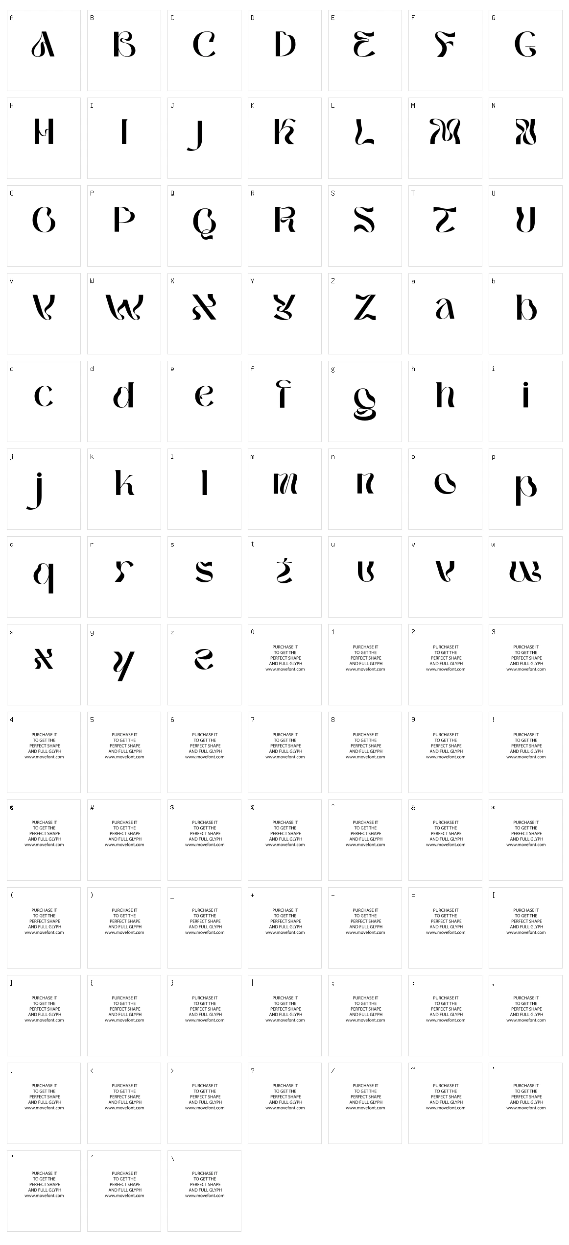 Ombake Character Set