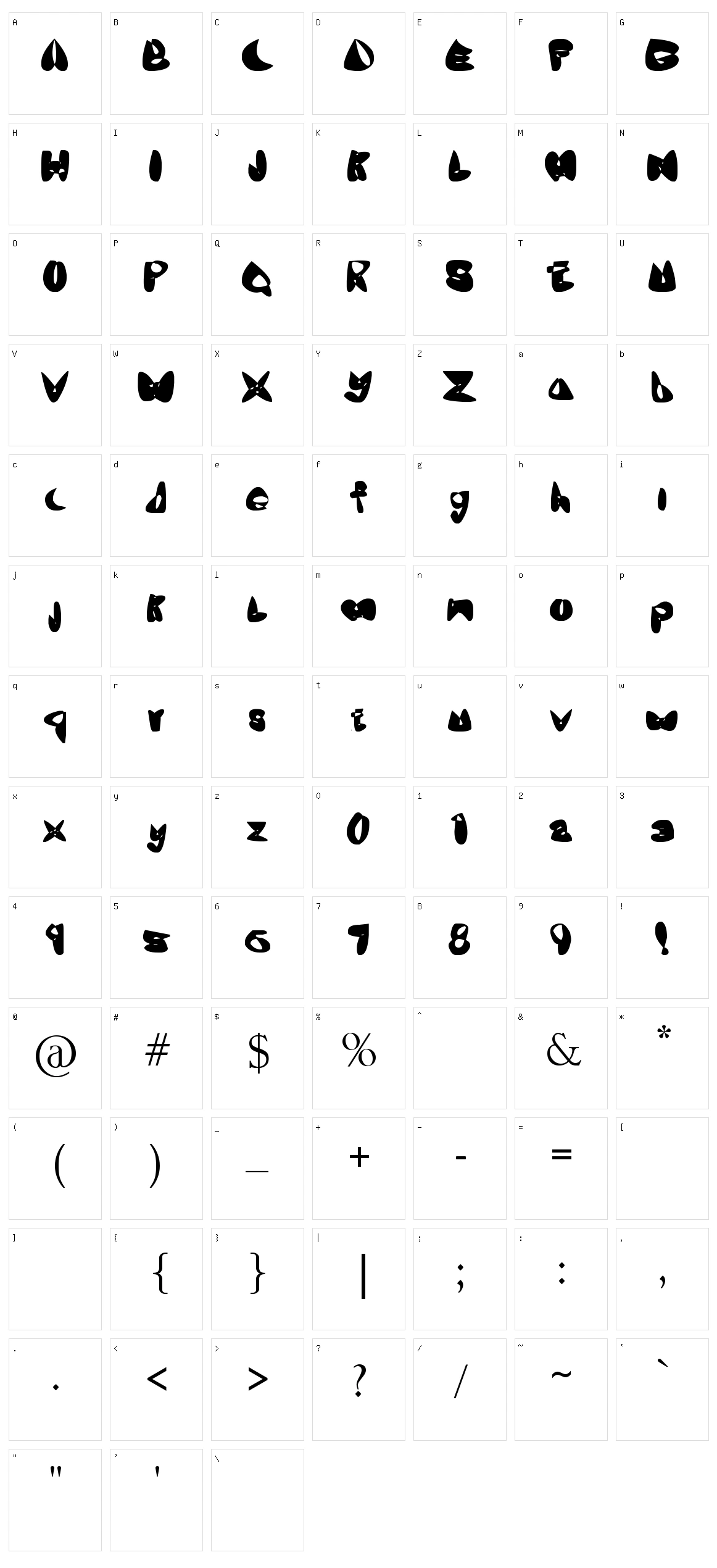 OneLeash Character Set