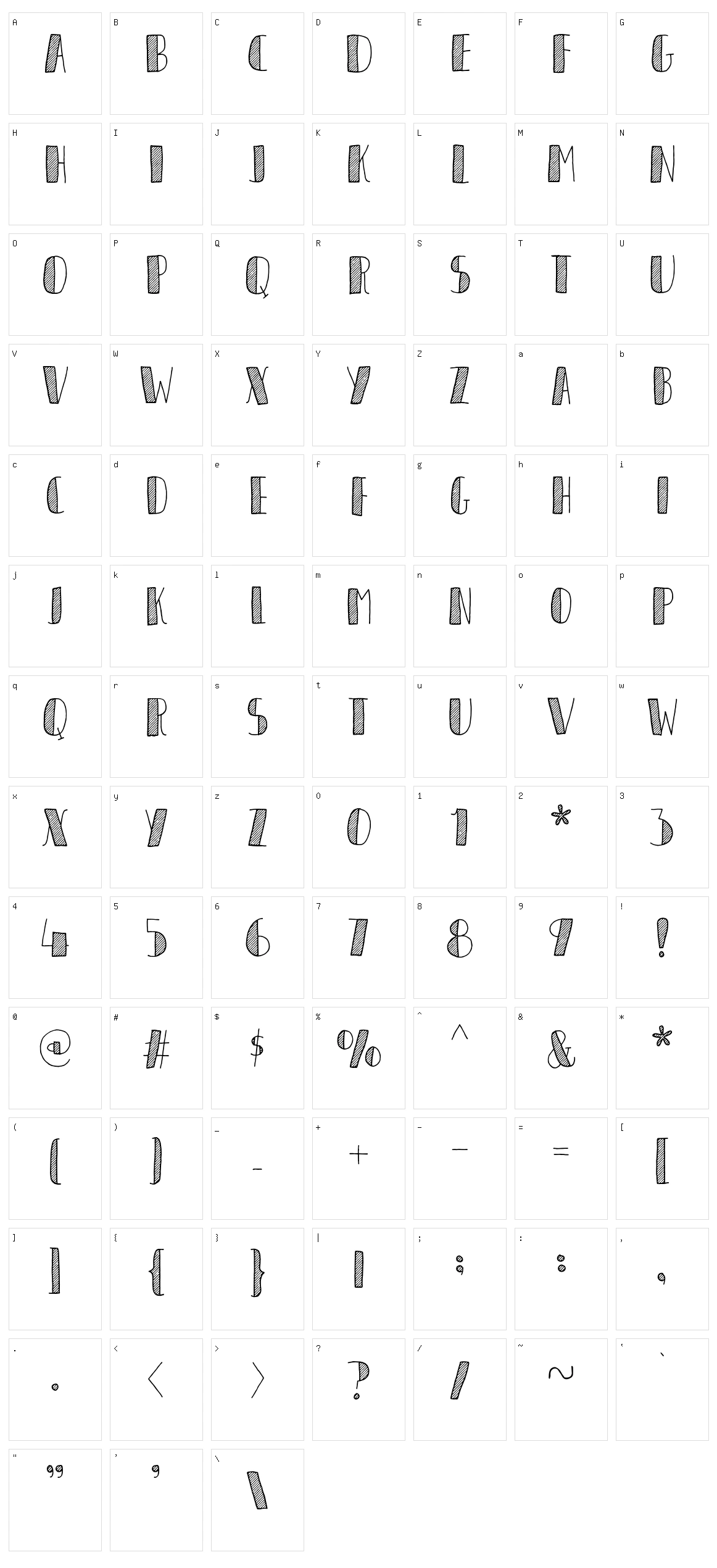 Organique Character Set
