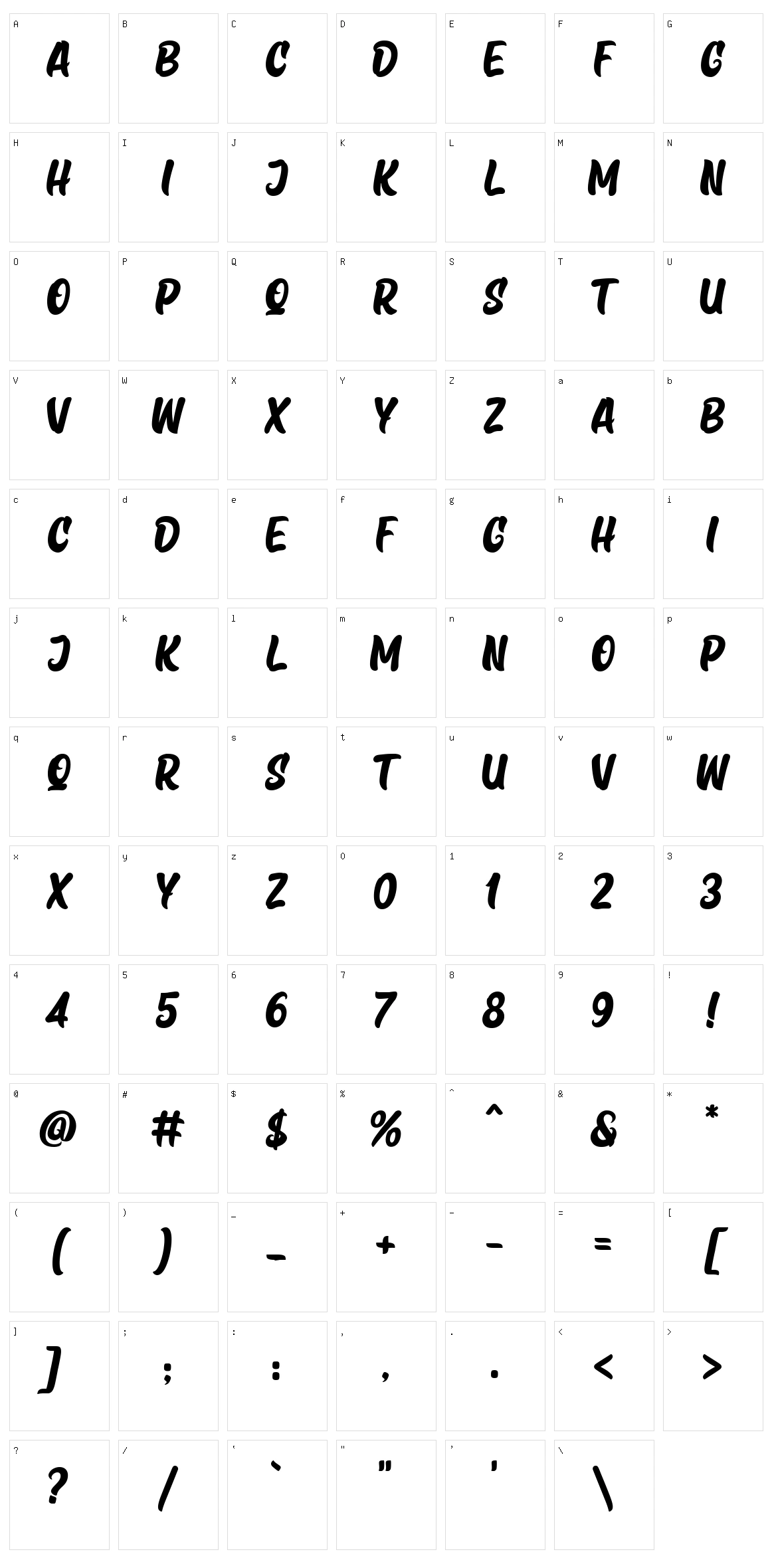 Osaka Chips Character Set