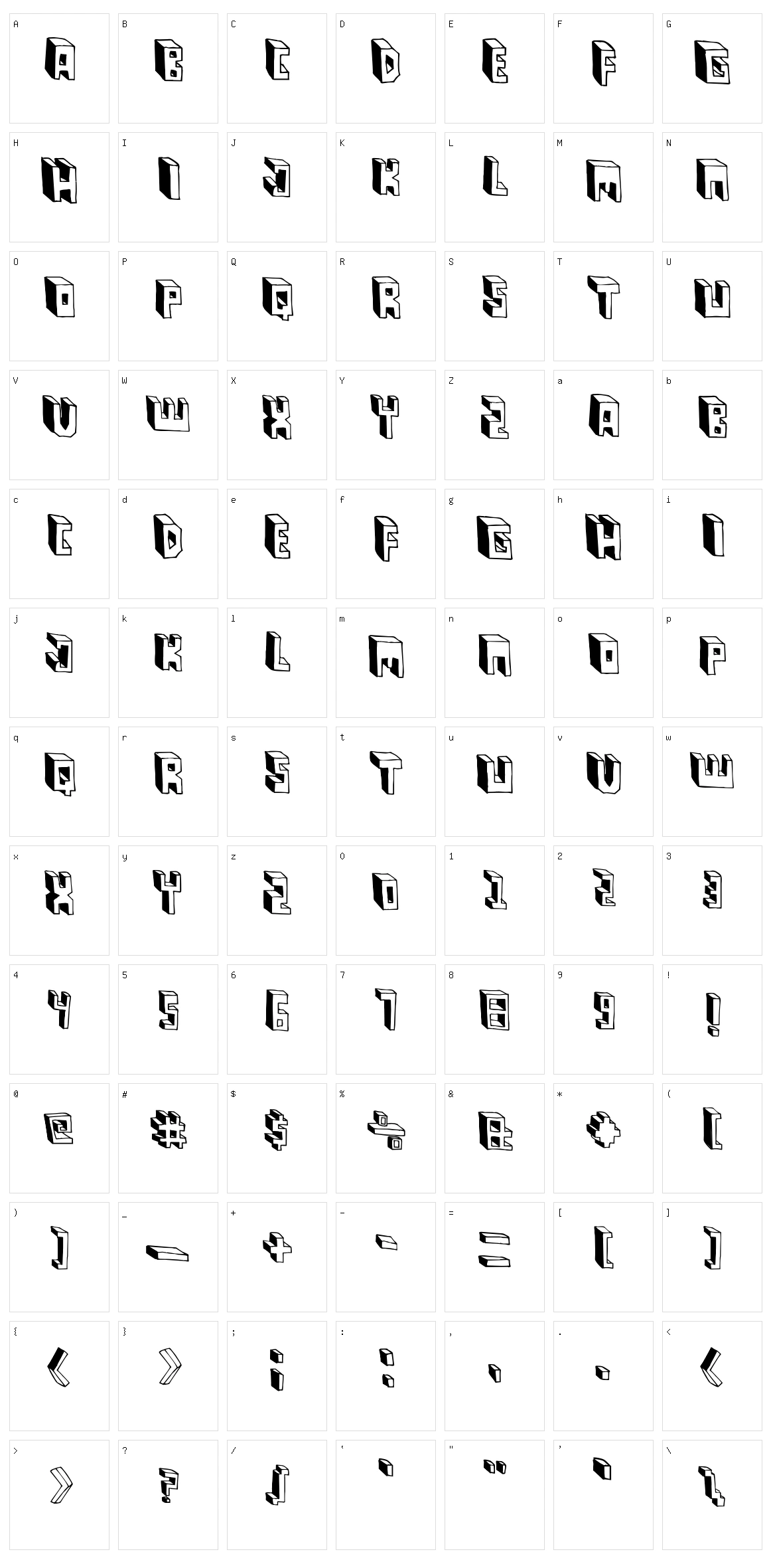 Pastas Black Character Set