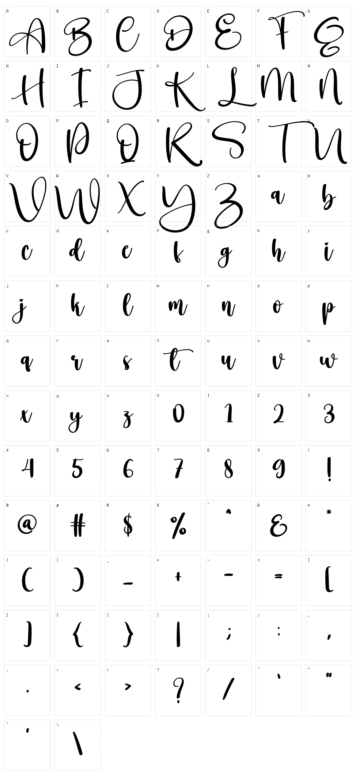 Japanese Character Set